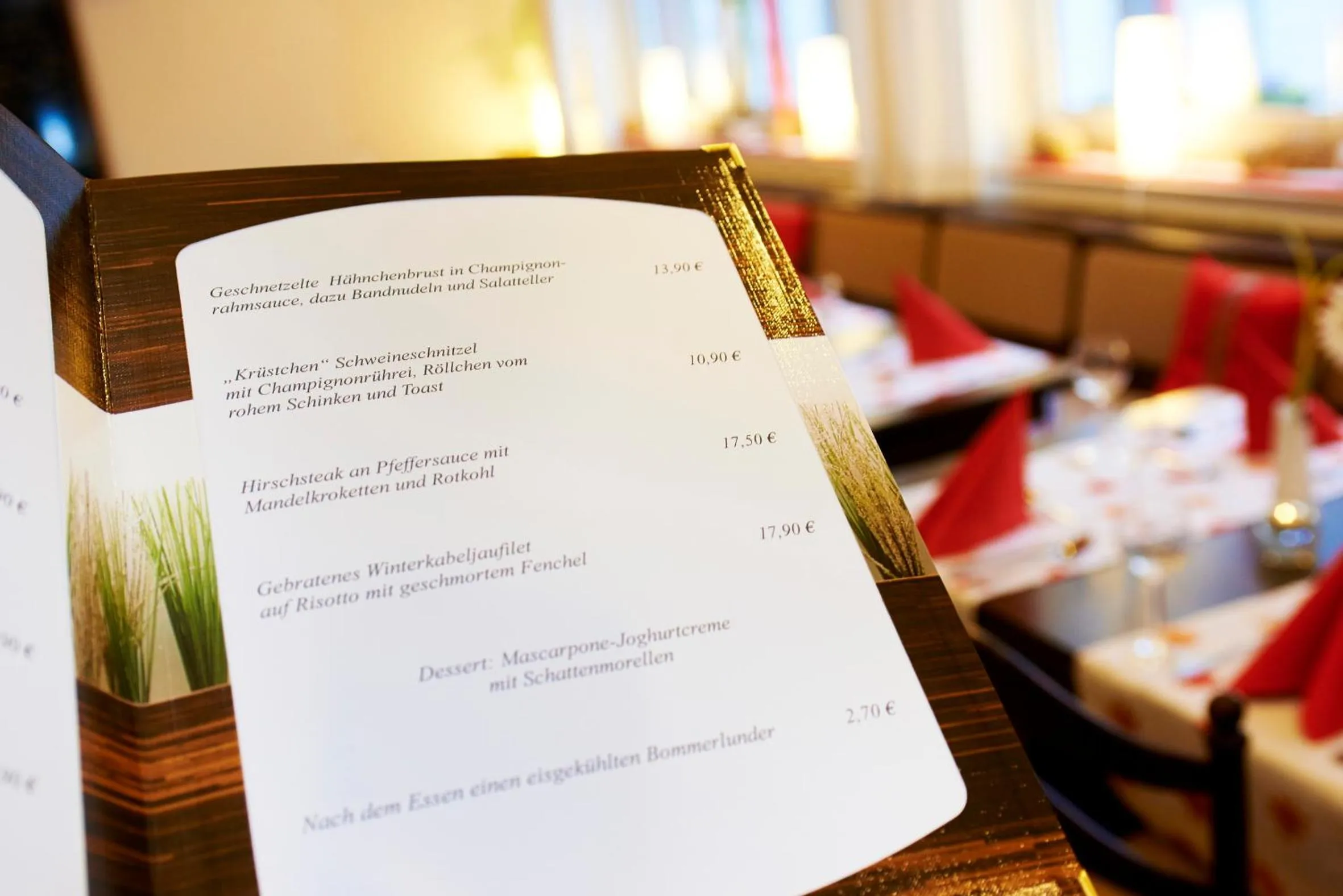 Food and drinks in Haus Niemann