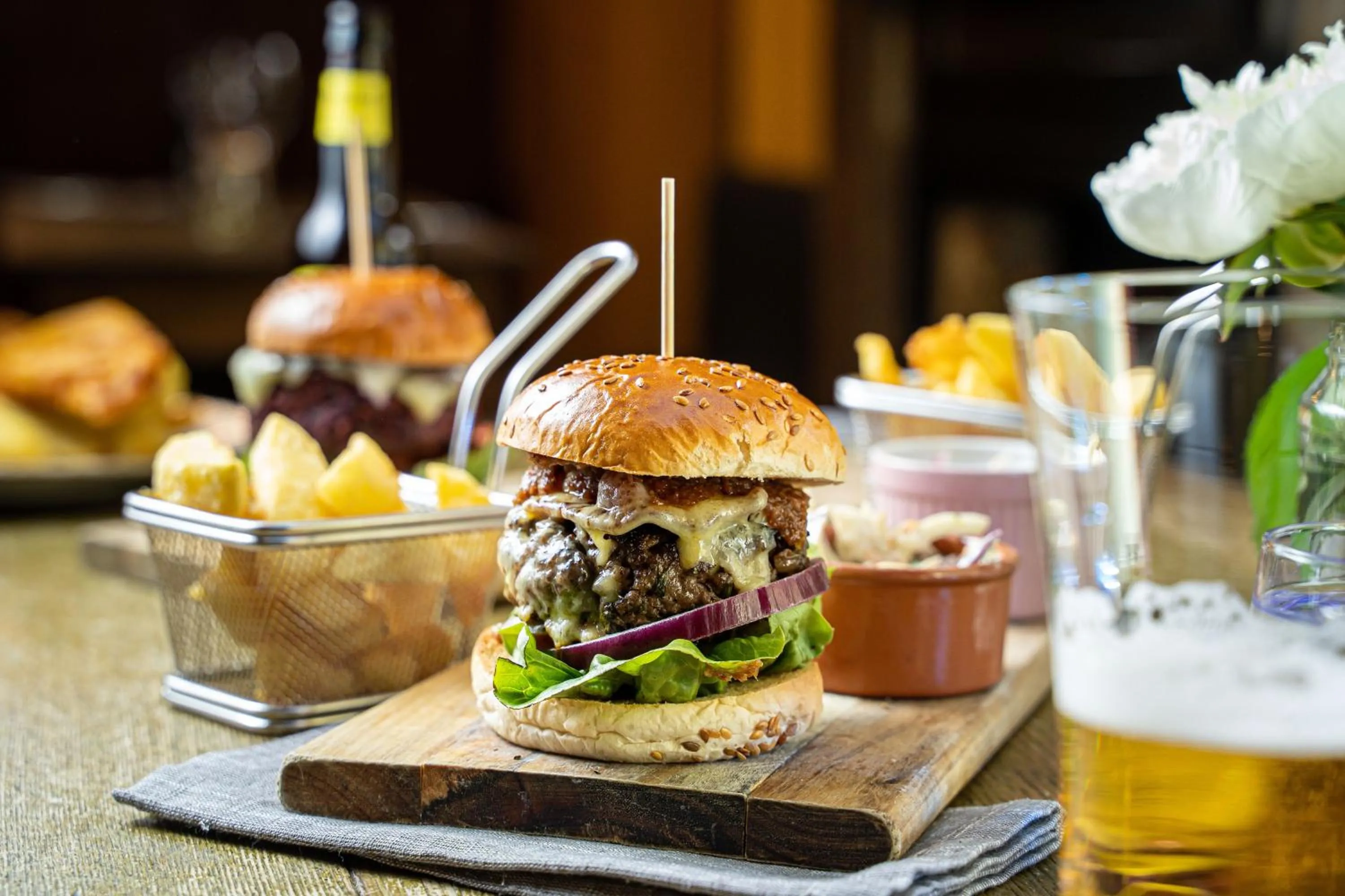 Food and drinks in Rising Sun Pub, Restaurant and Rooms