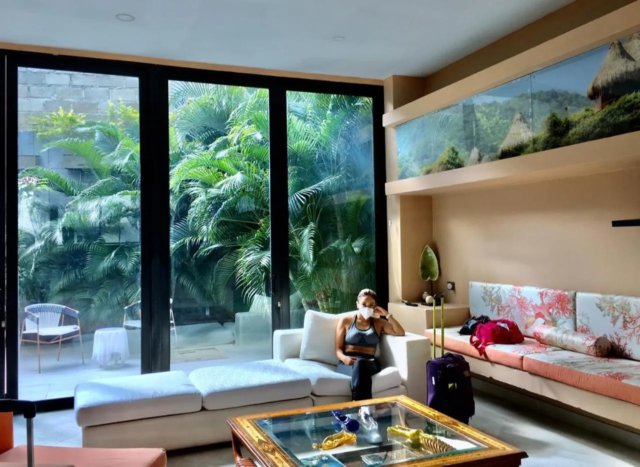 Inner courtyard view in Arte Hotel