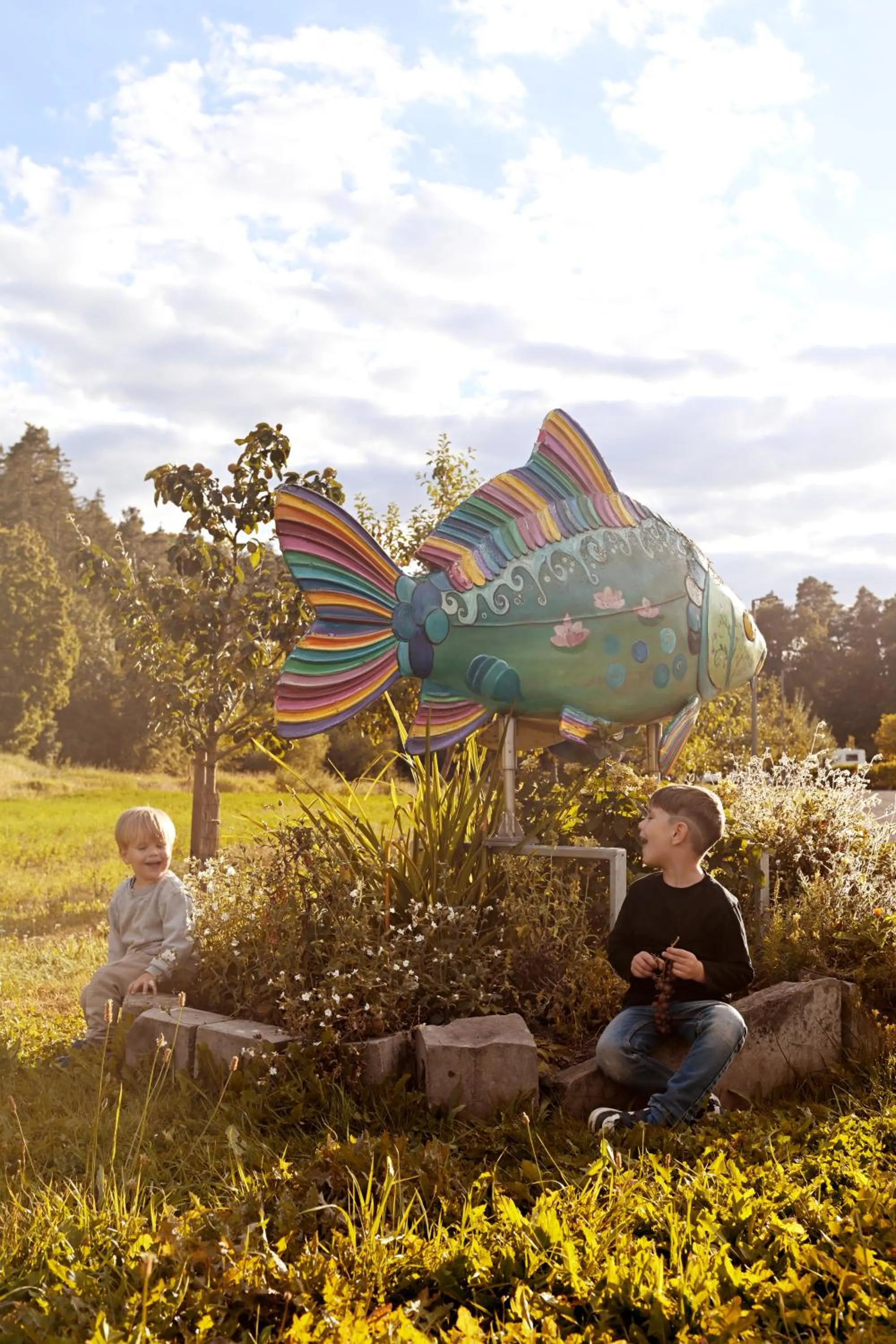 Family in Altes Kurhaus Landhotel