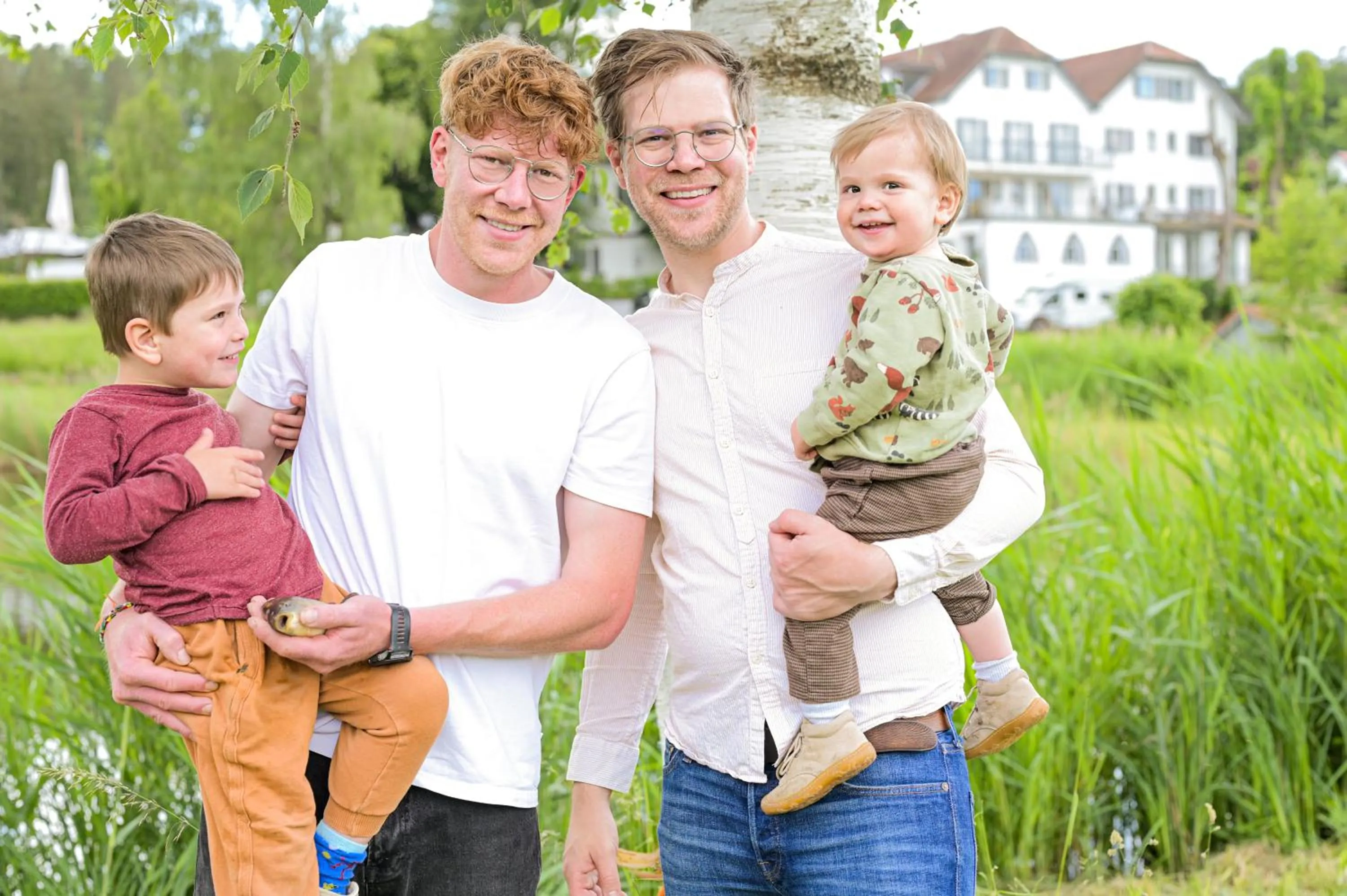 Family in Altes Kurhaus Landhotel