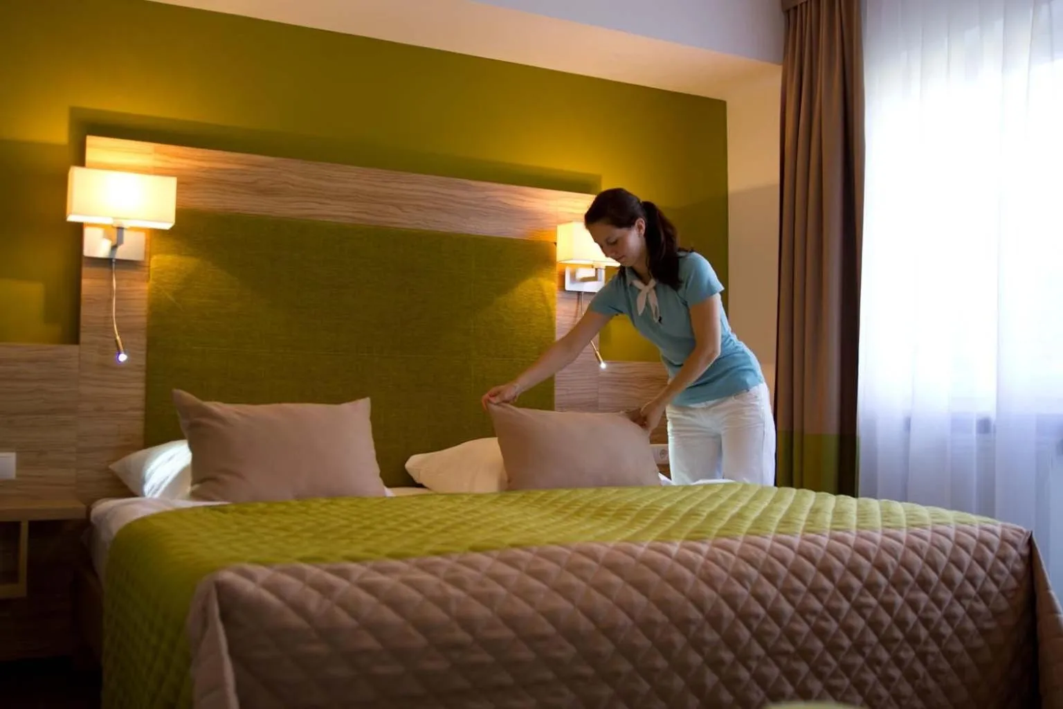 Bed in Altes Kurhaus Landhotel