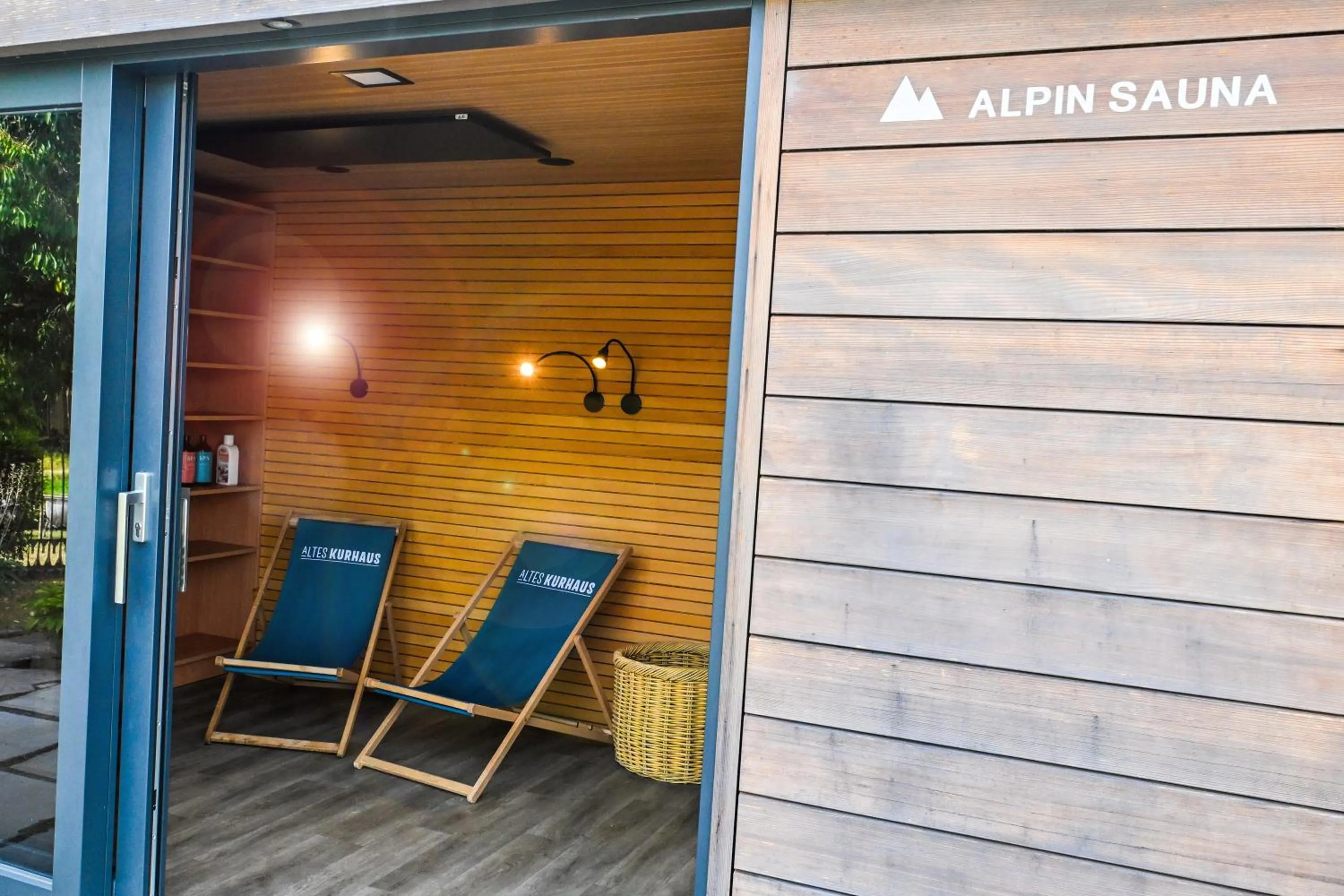 Sauna in Altes Kurhaus Landhotel