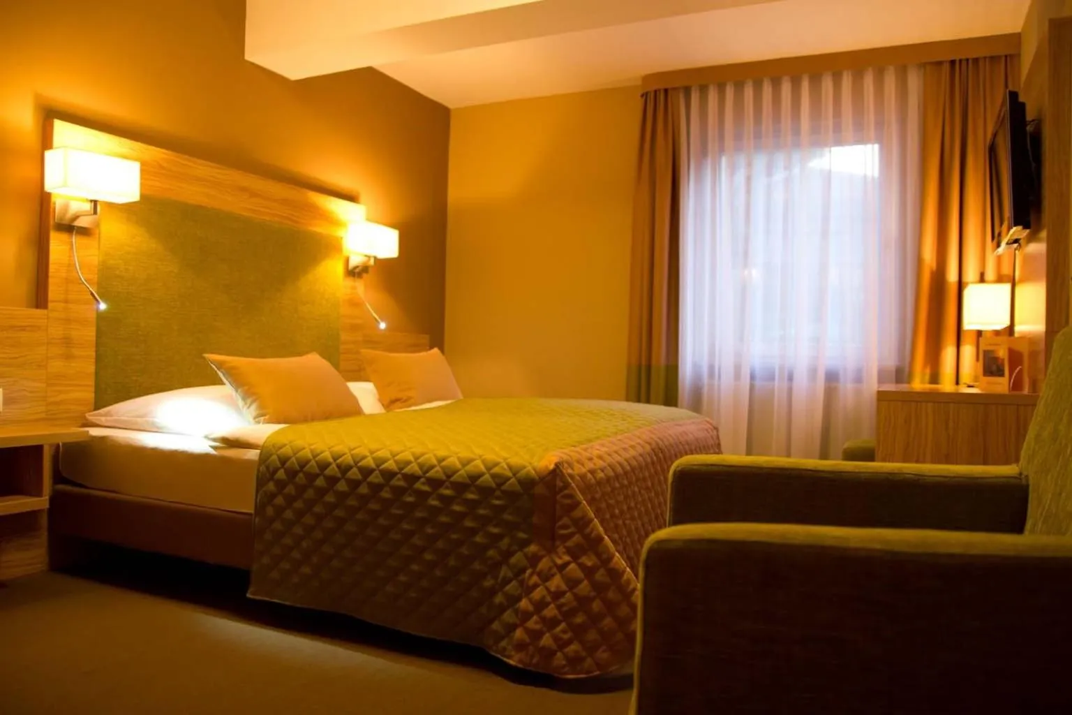 Bed in Altes Kurhaus Landhotel