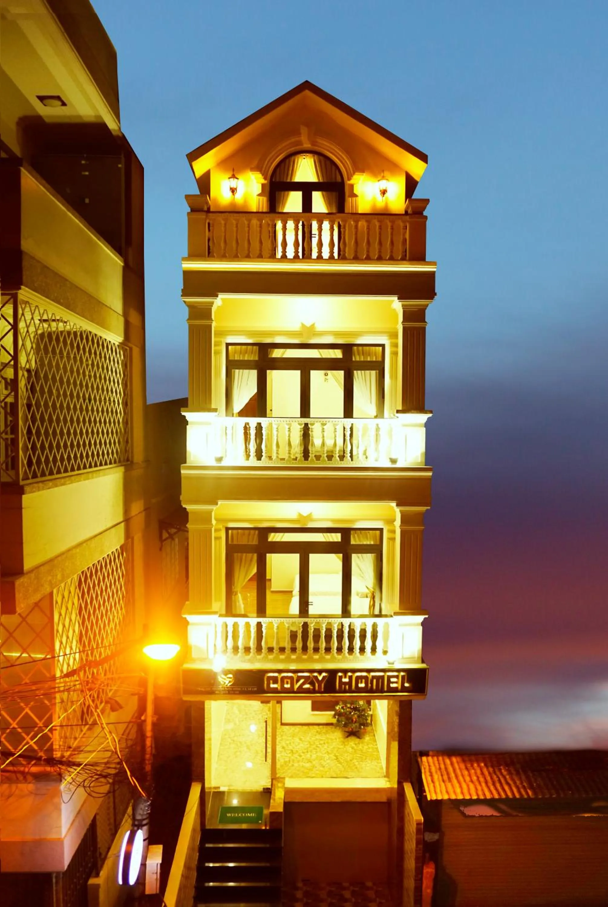 Property building in Cozy Hotel