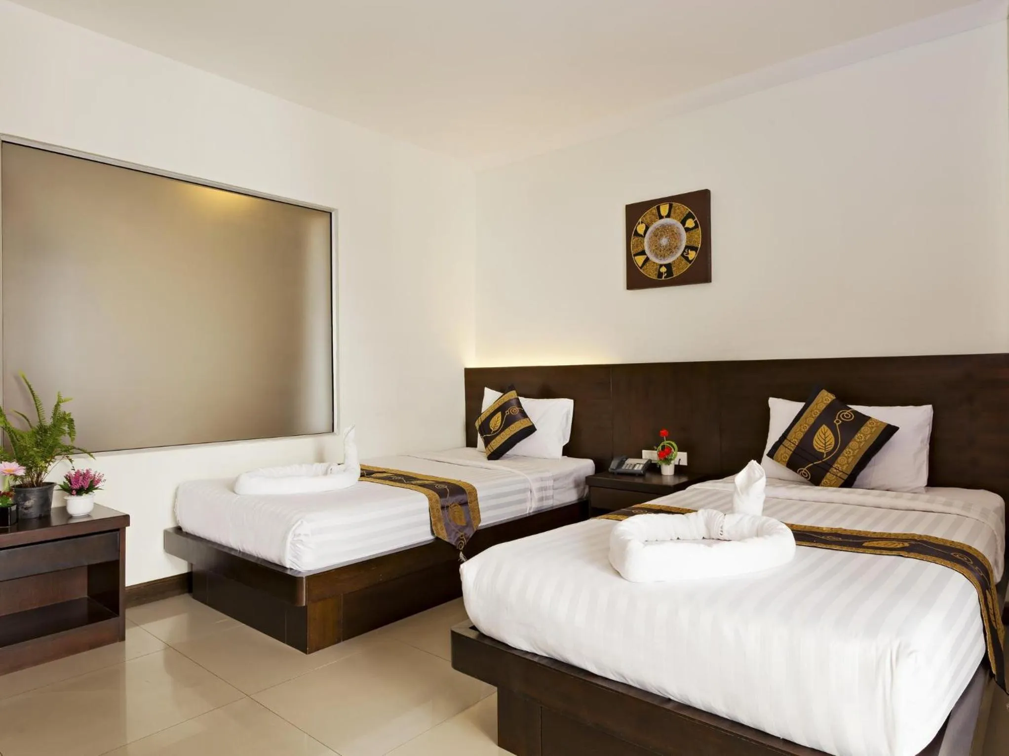 Bedroom, Bed in Garden Phuket Hotel