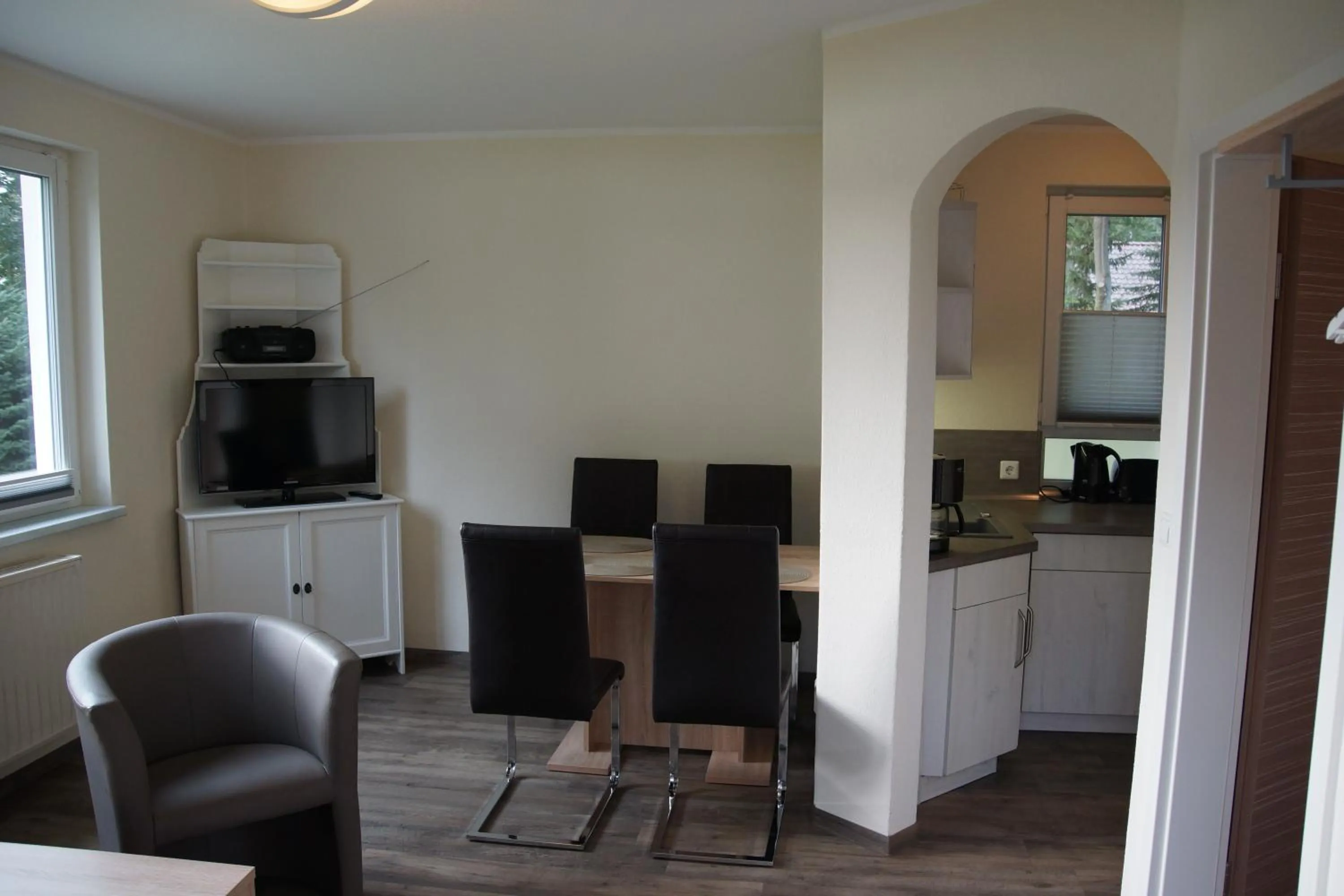 Kitchen or kitchenette in Hotel am Untersee