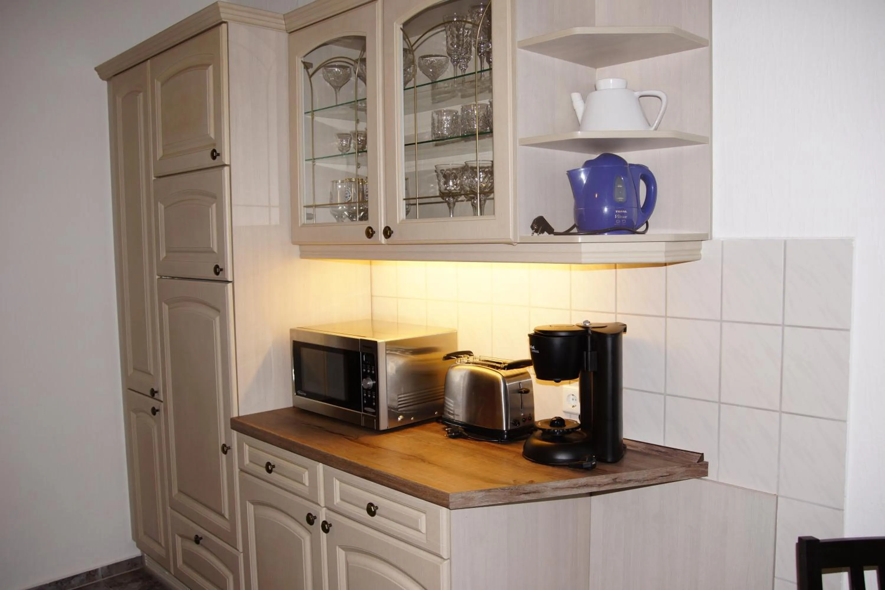 Kitchen or kitchenette in Hotel am Untersee