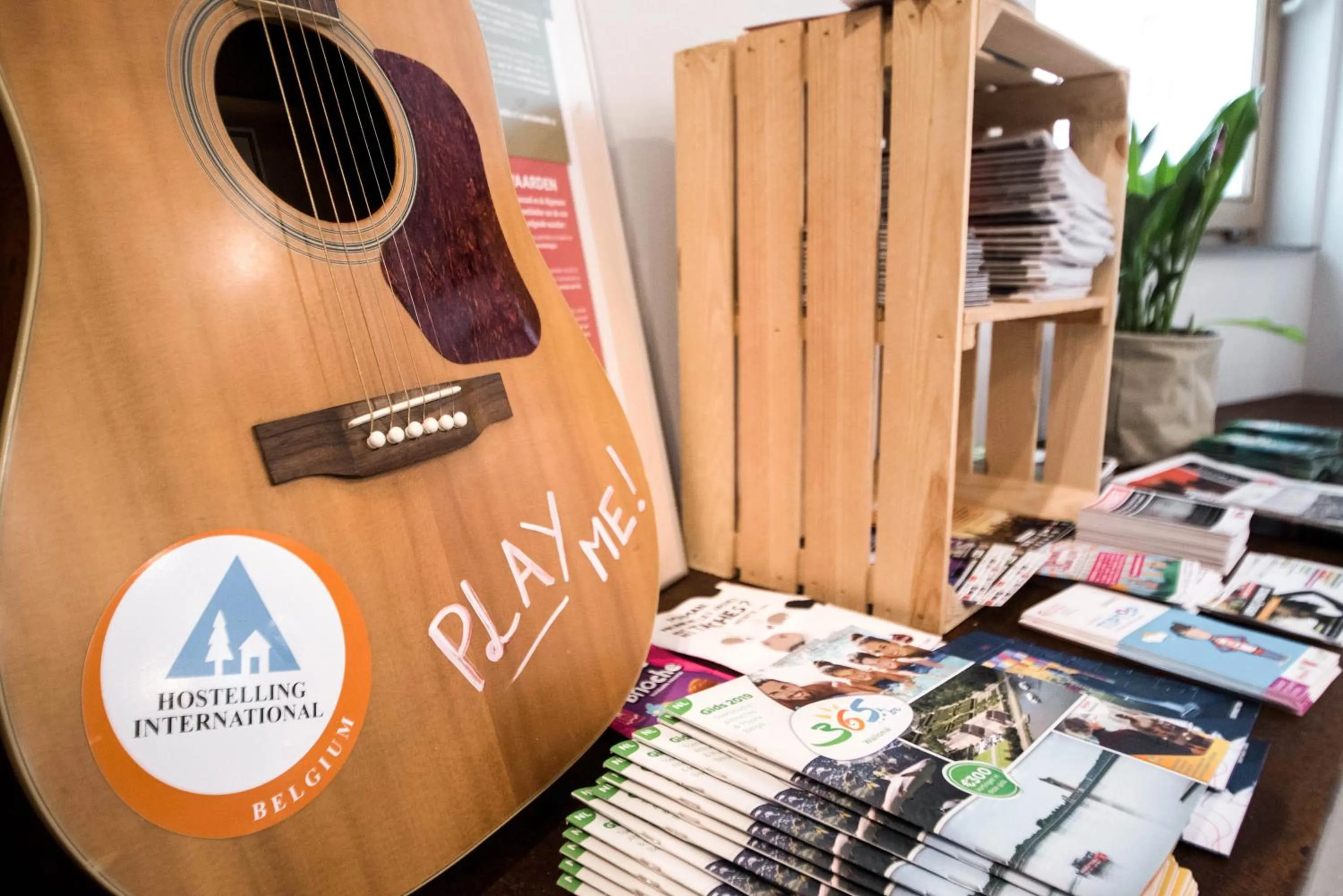Lobby or reception in Liège Youth Hostel
