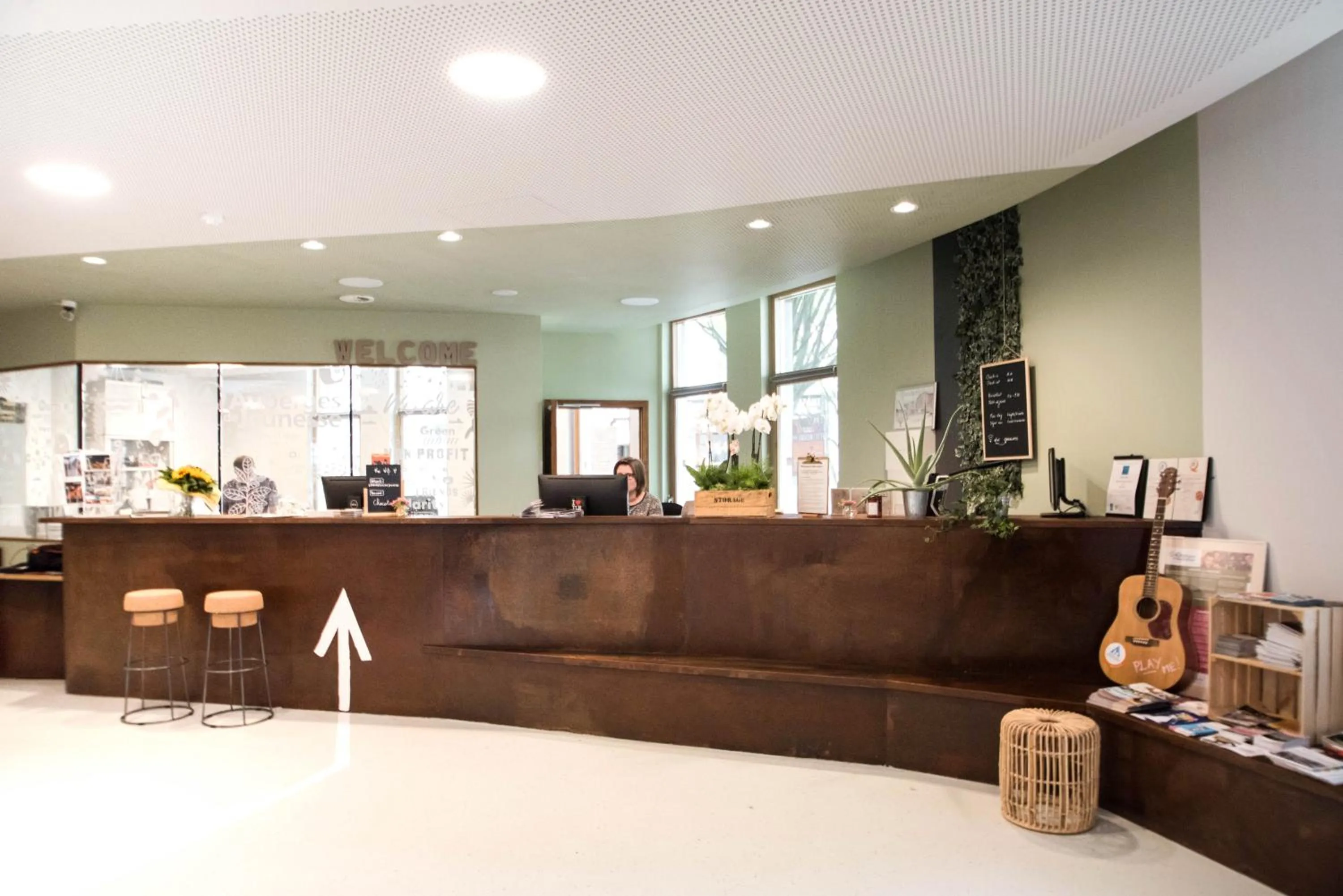Lobby or reception in Liège Youth Hostel