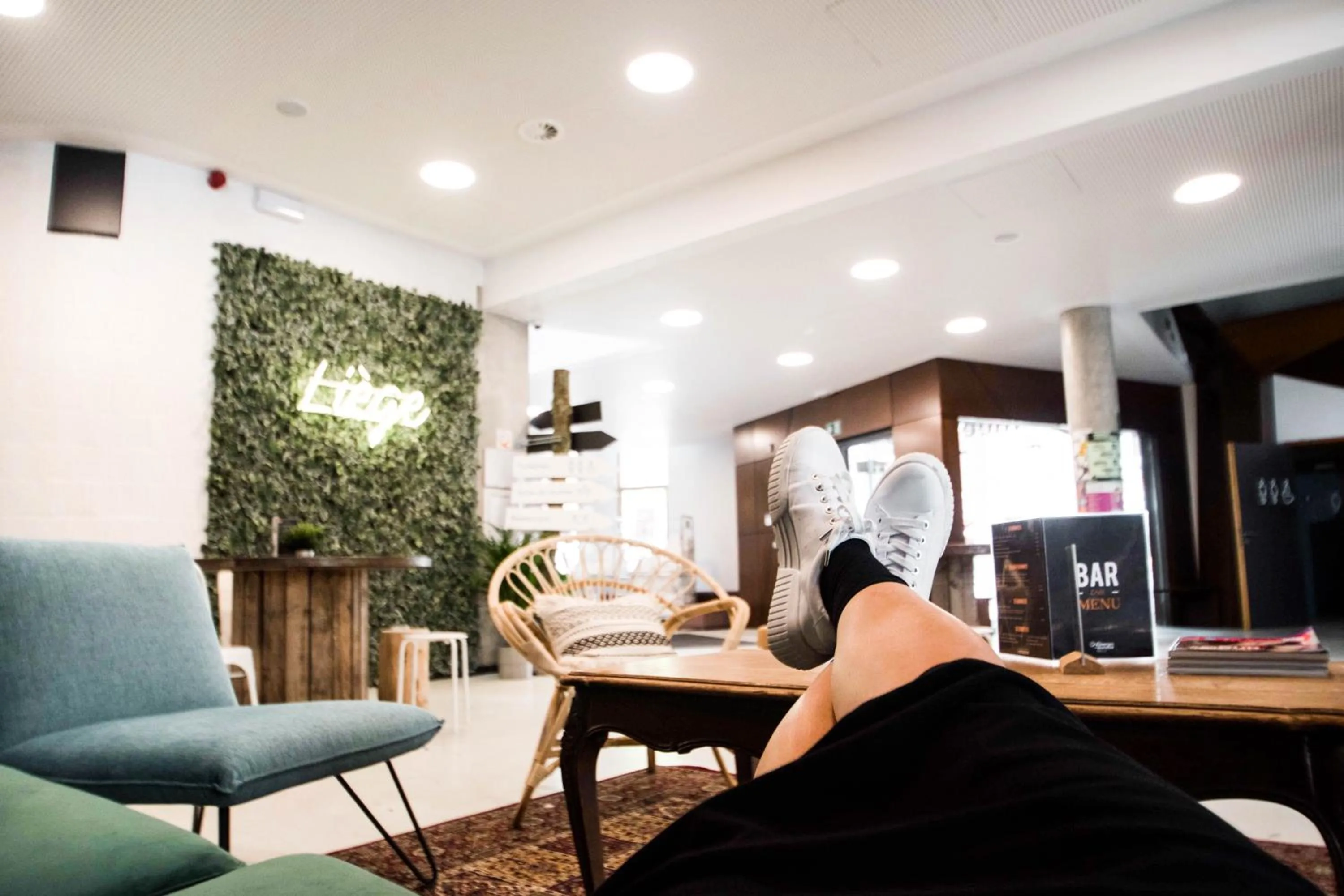Lounge or bar in Liège Youth Hostel