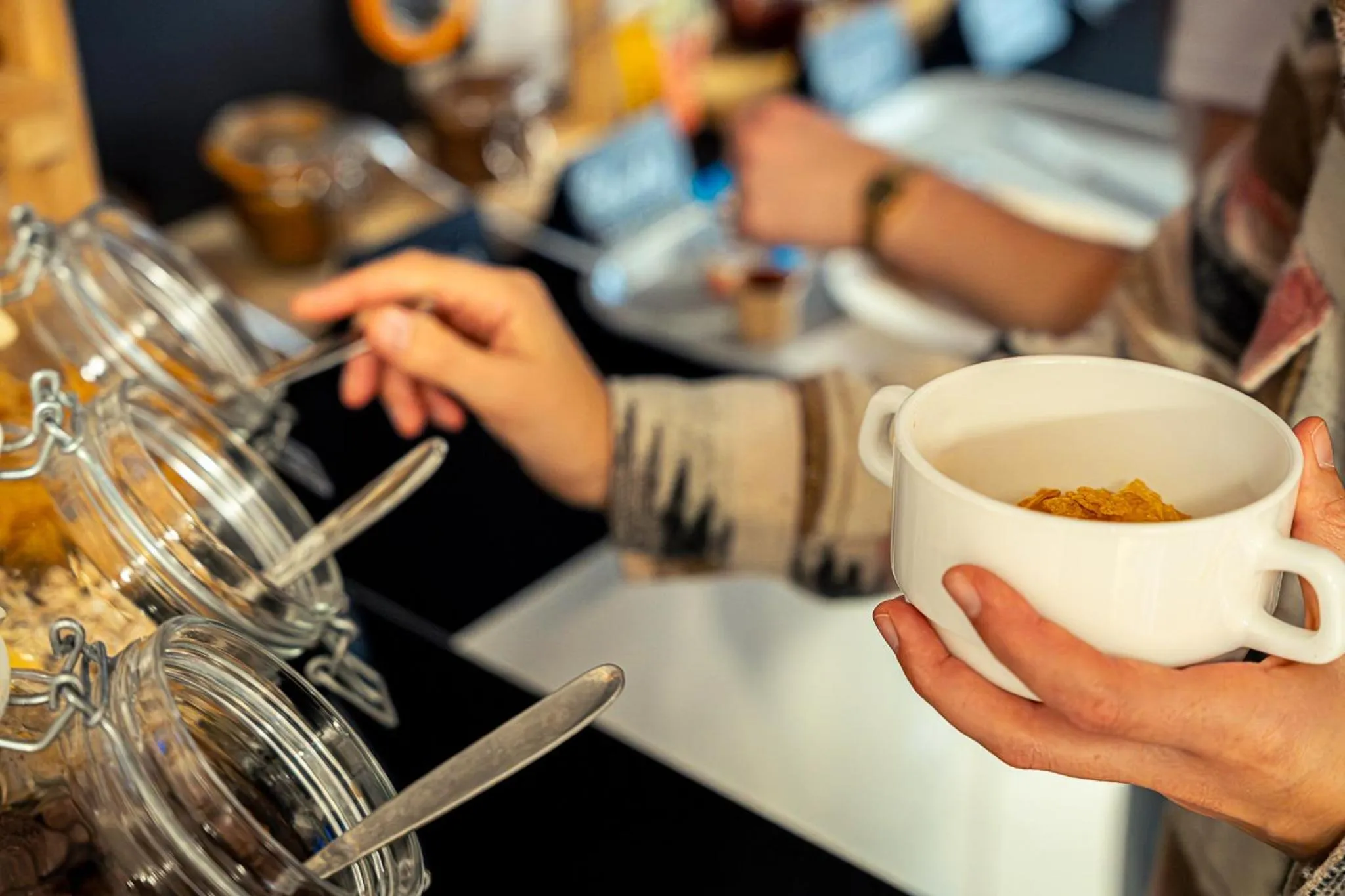 Buffet breakfast in Auberge de Jeunesse de Tournai - Youth Hostel
