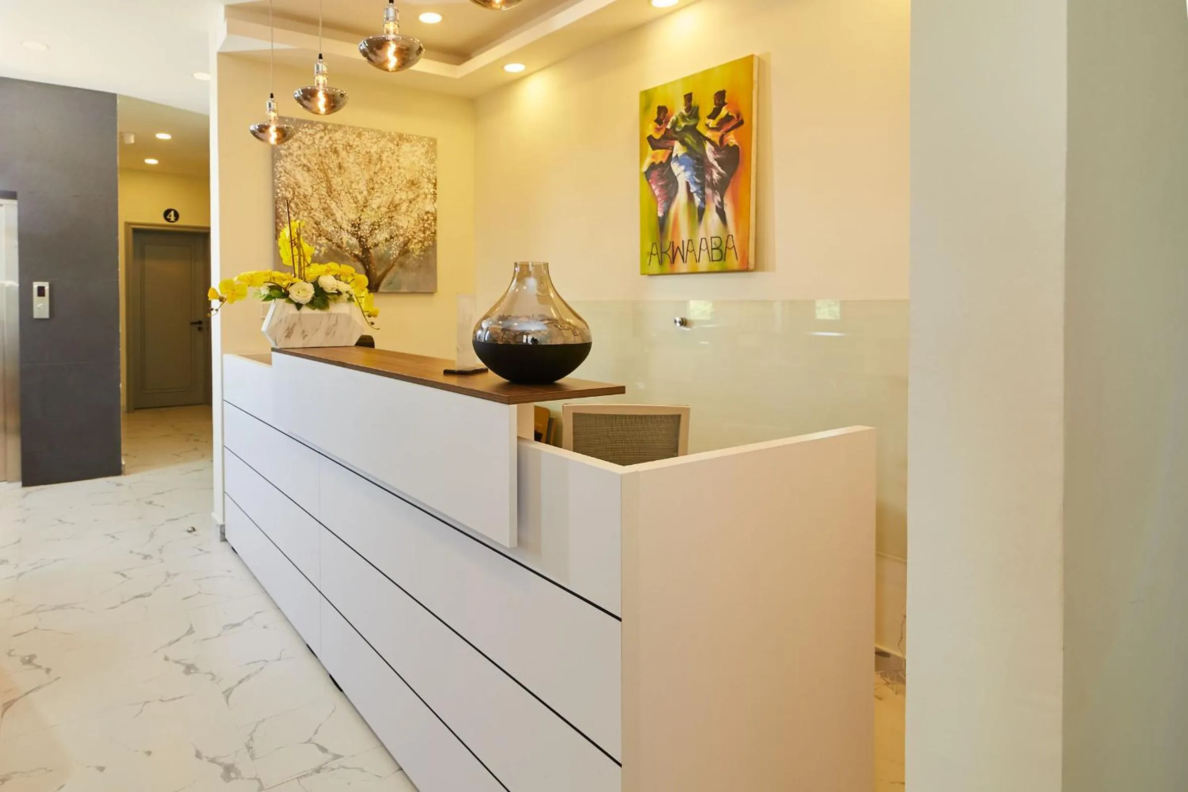 Lobby or reception in The Alima Suites