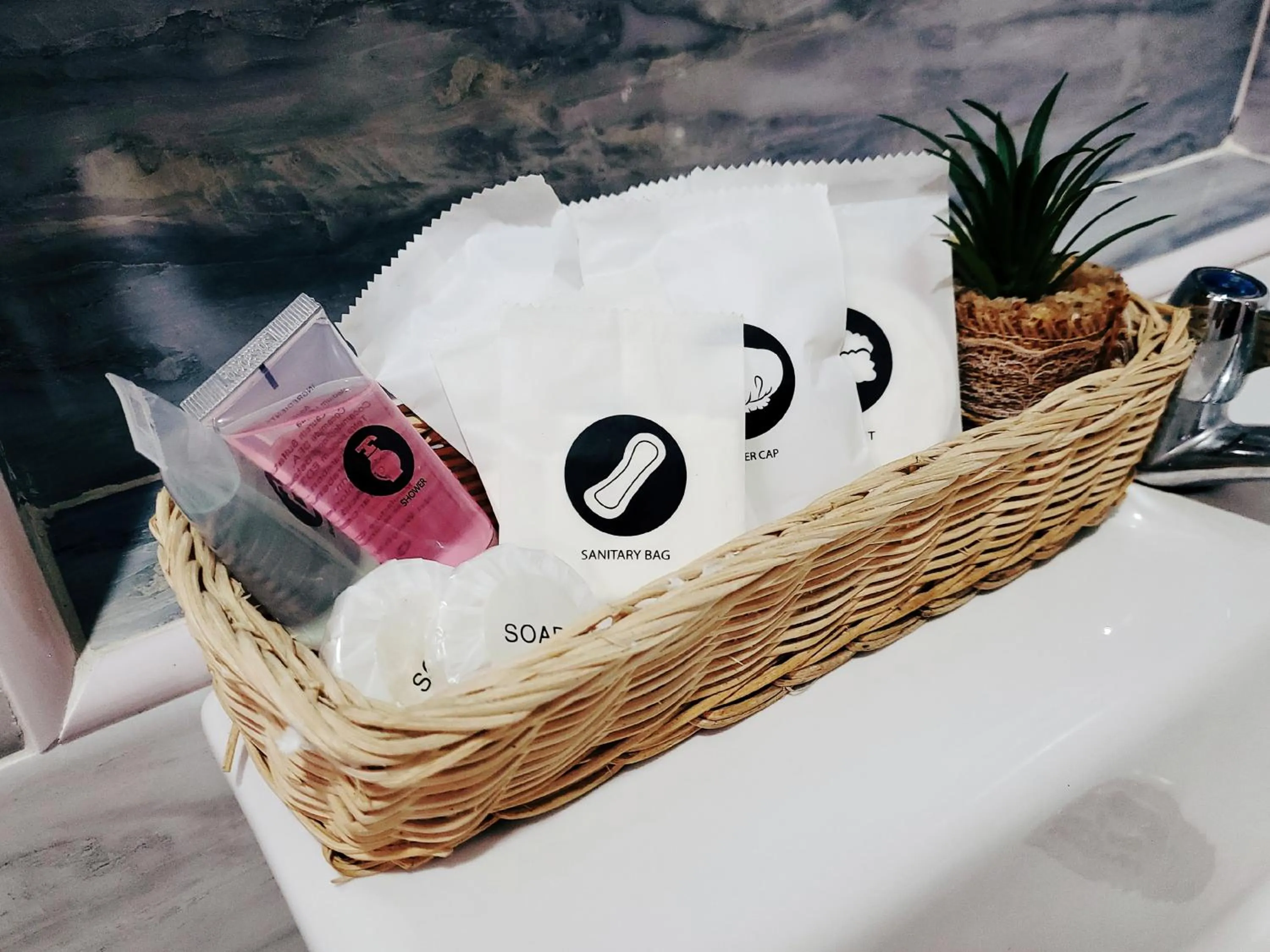 Bathroom in Winggarden Murals House by JE Boutique Guesthouse