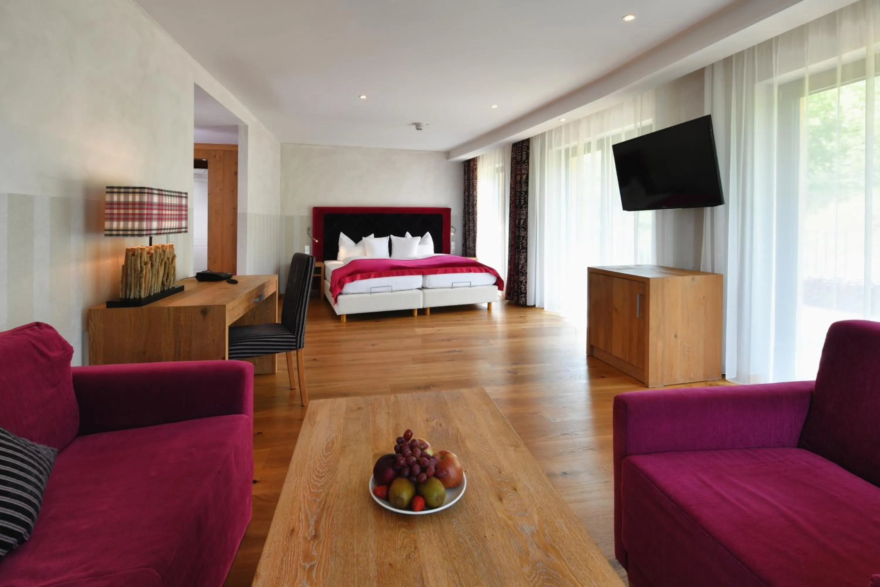 Bed in Hotel Rebenhof