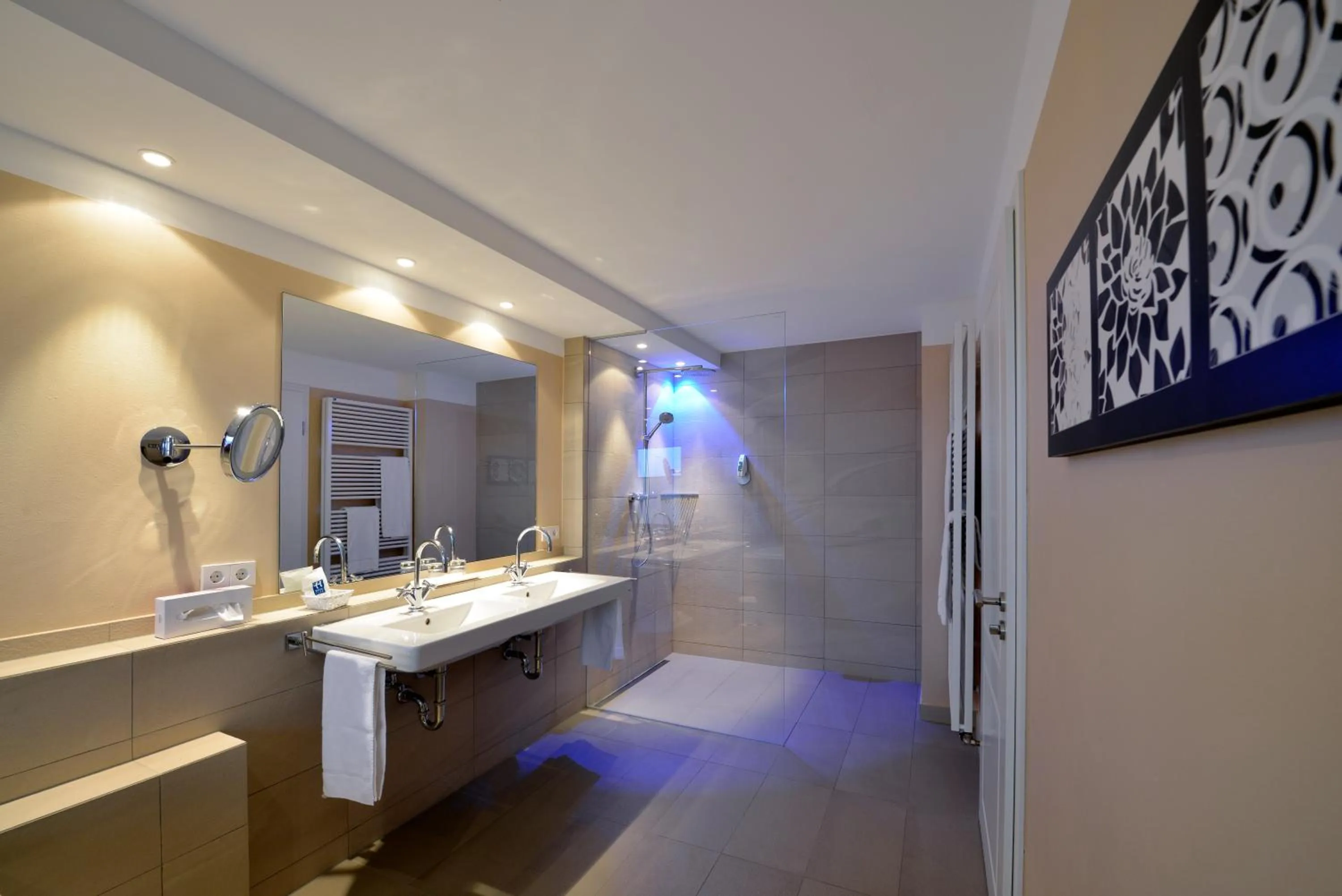 Shower in Hotel Rebenhof