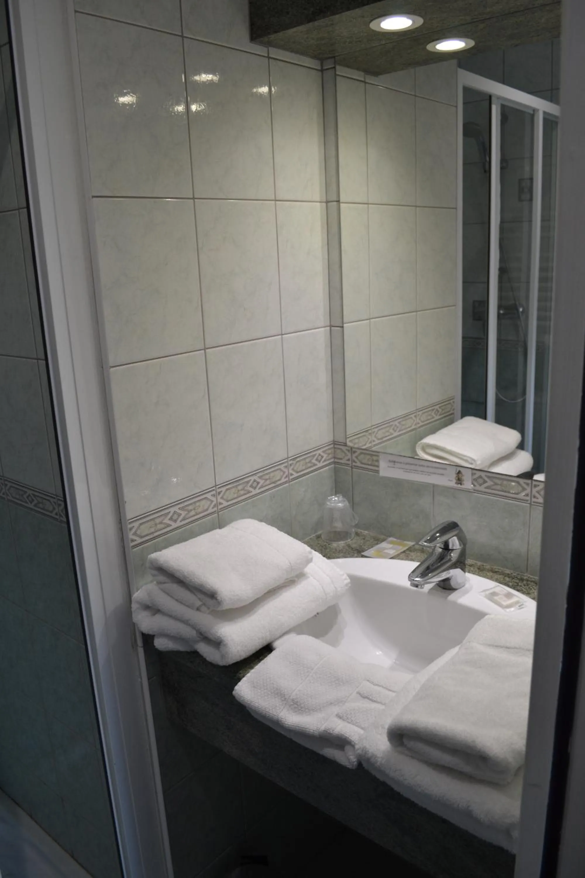 Bathroom in Hôtel Le Trécelin