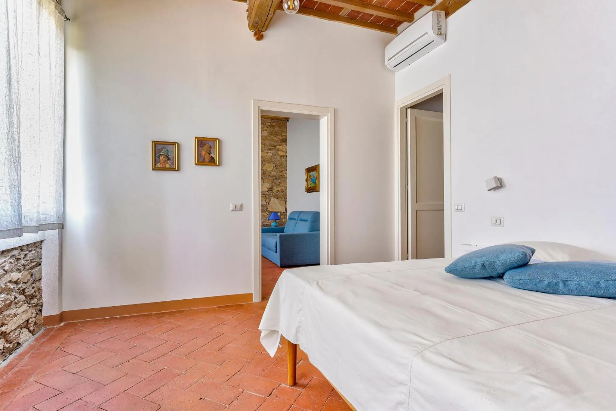 Bedroom, Bed in Villa Galgani