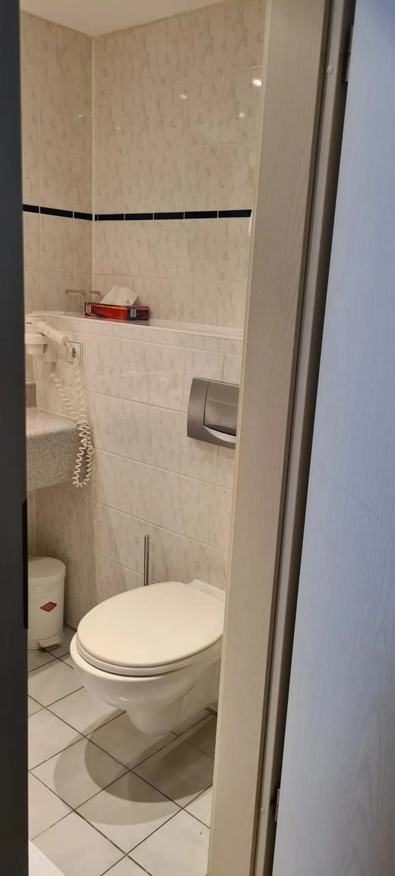 Toilet in Hotel Garni "Am Ellinger Tor"