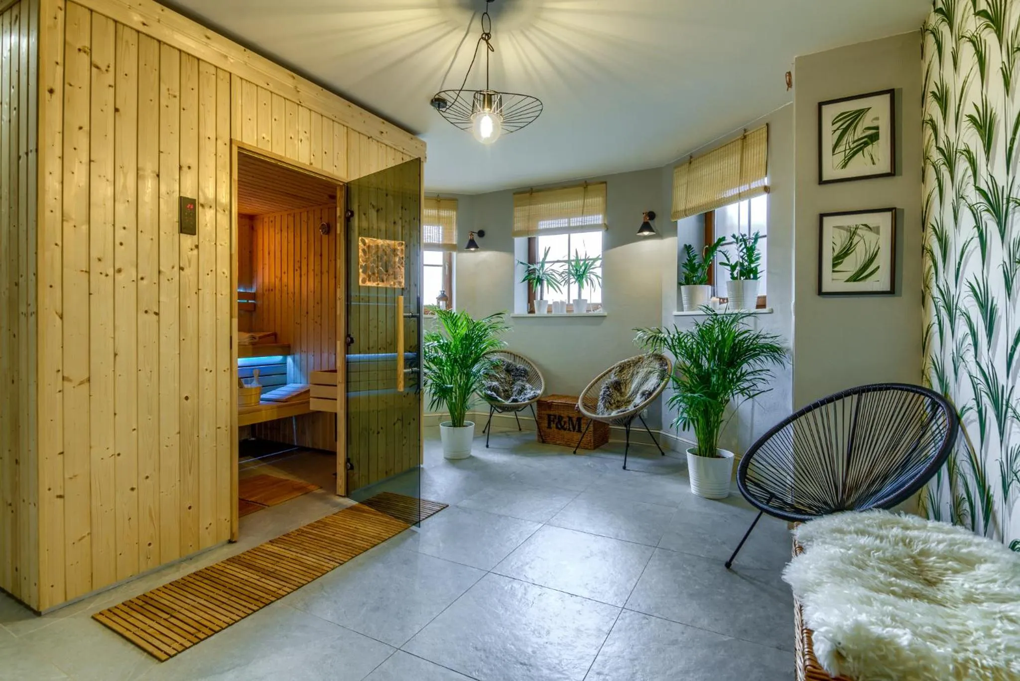 Seating area in Pensjonat Rybical