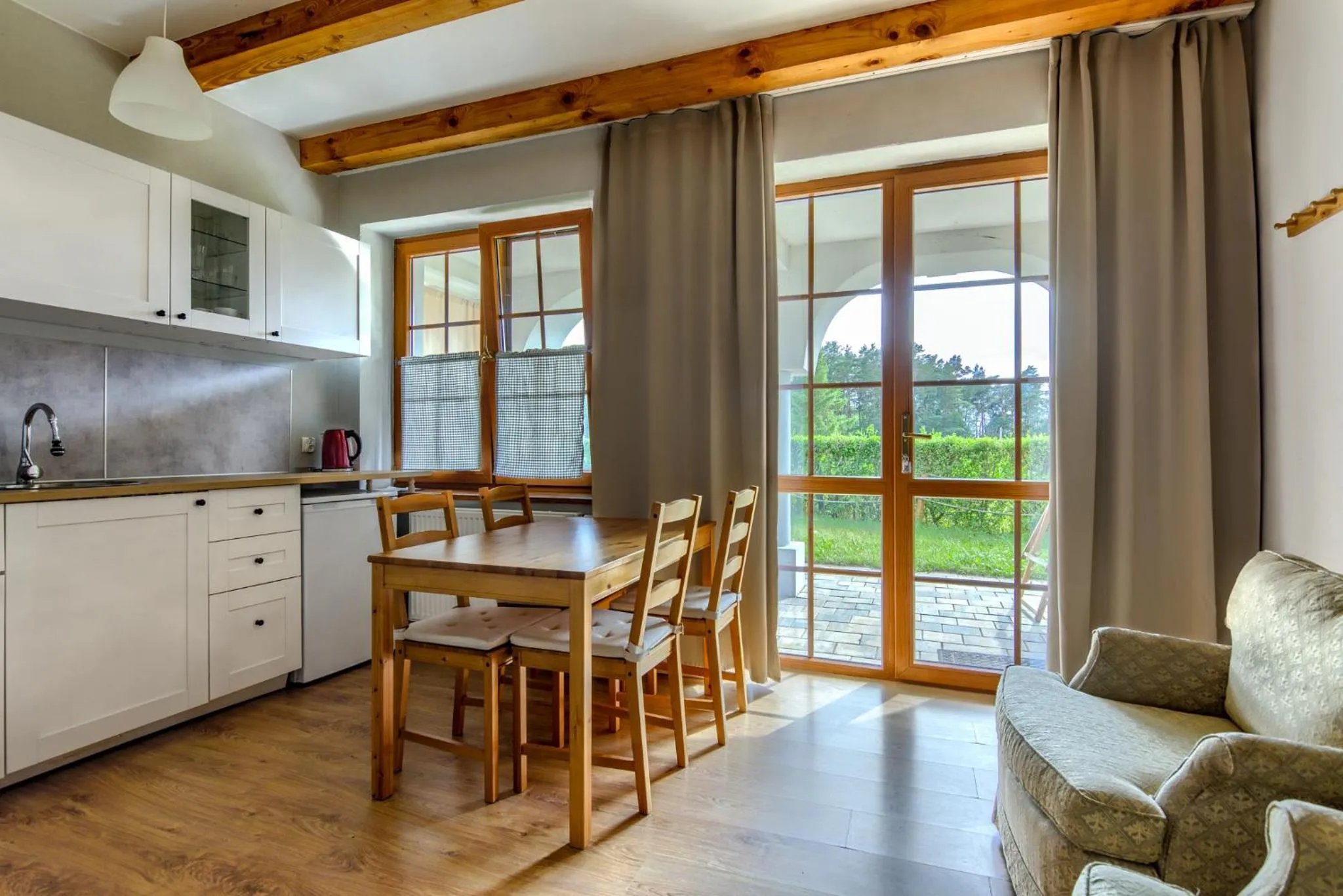 Seating area in Pensjonat Rybical