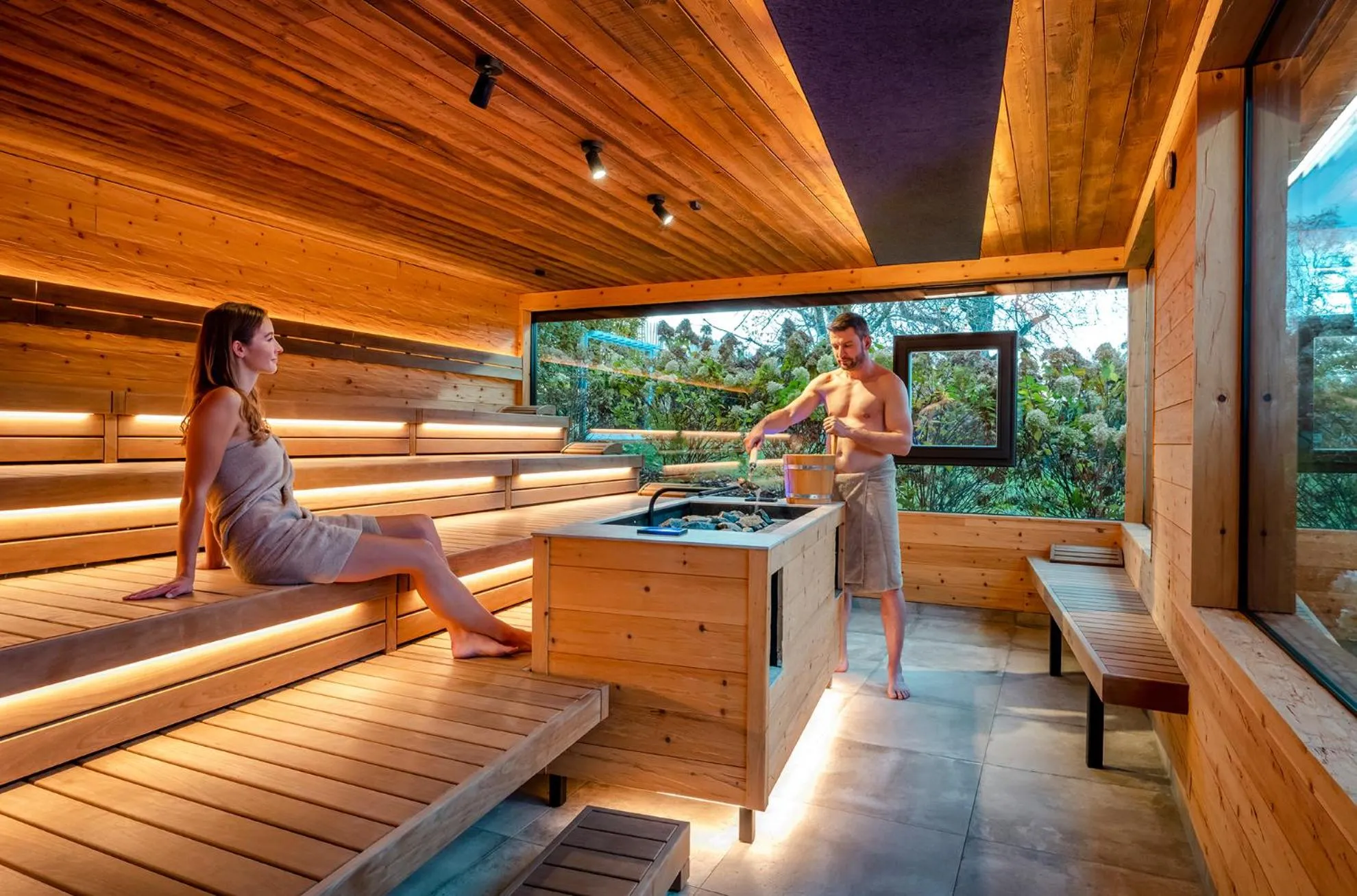 Sauna in Das Stemp Wellnessresort 4 Sterne Superior