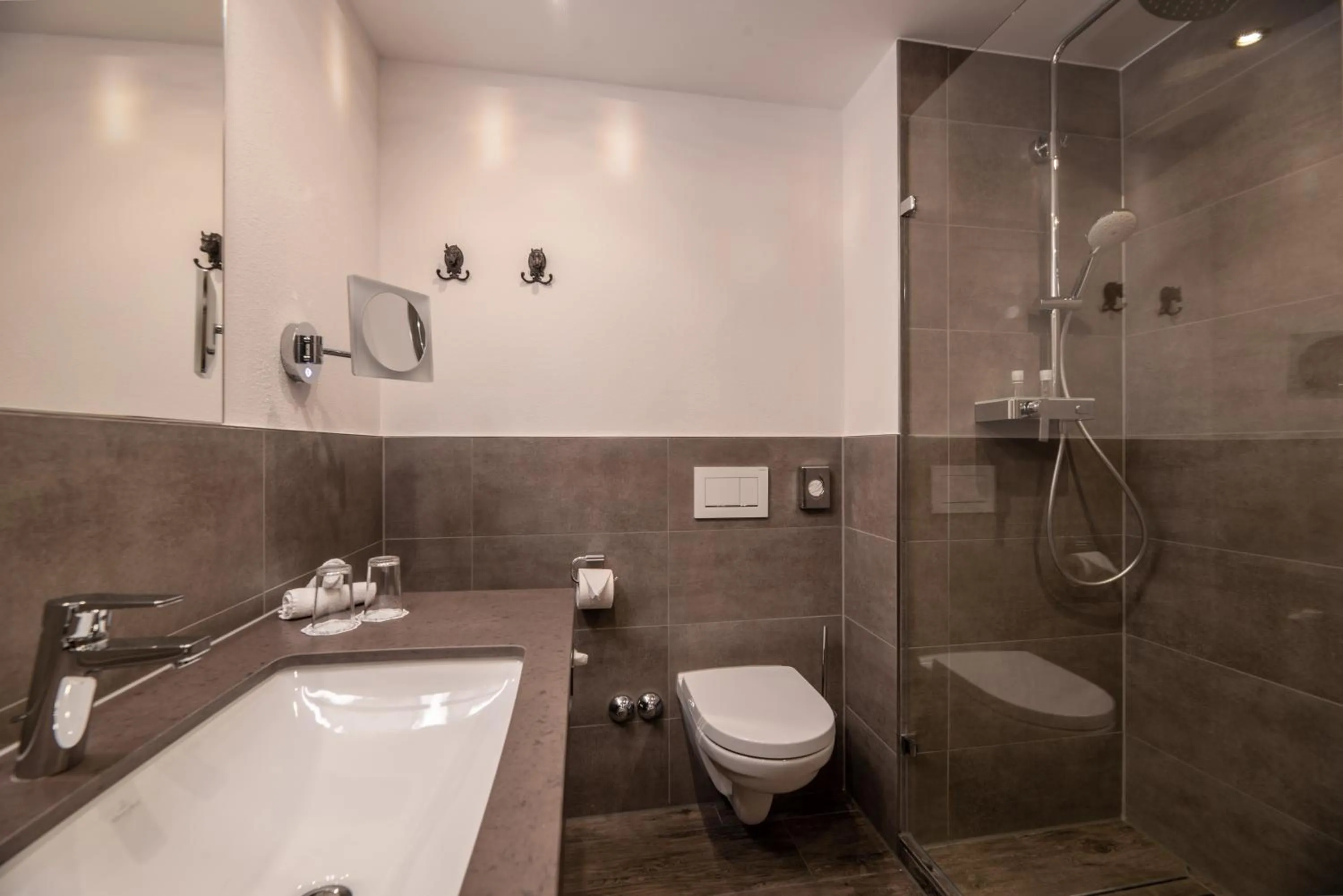 Bathroom in Relais & Châteaux Gut Steinbach Hotel Chalets SPA