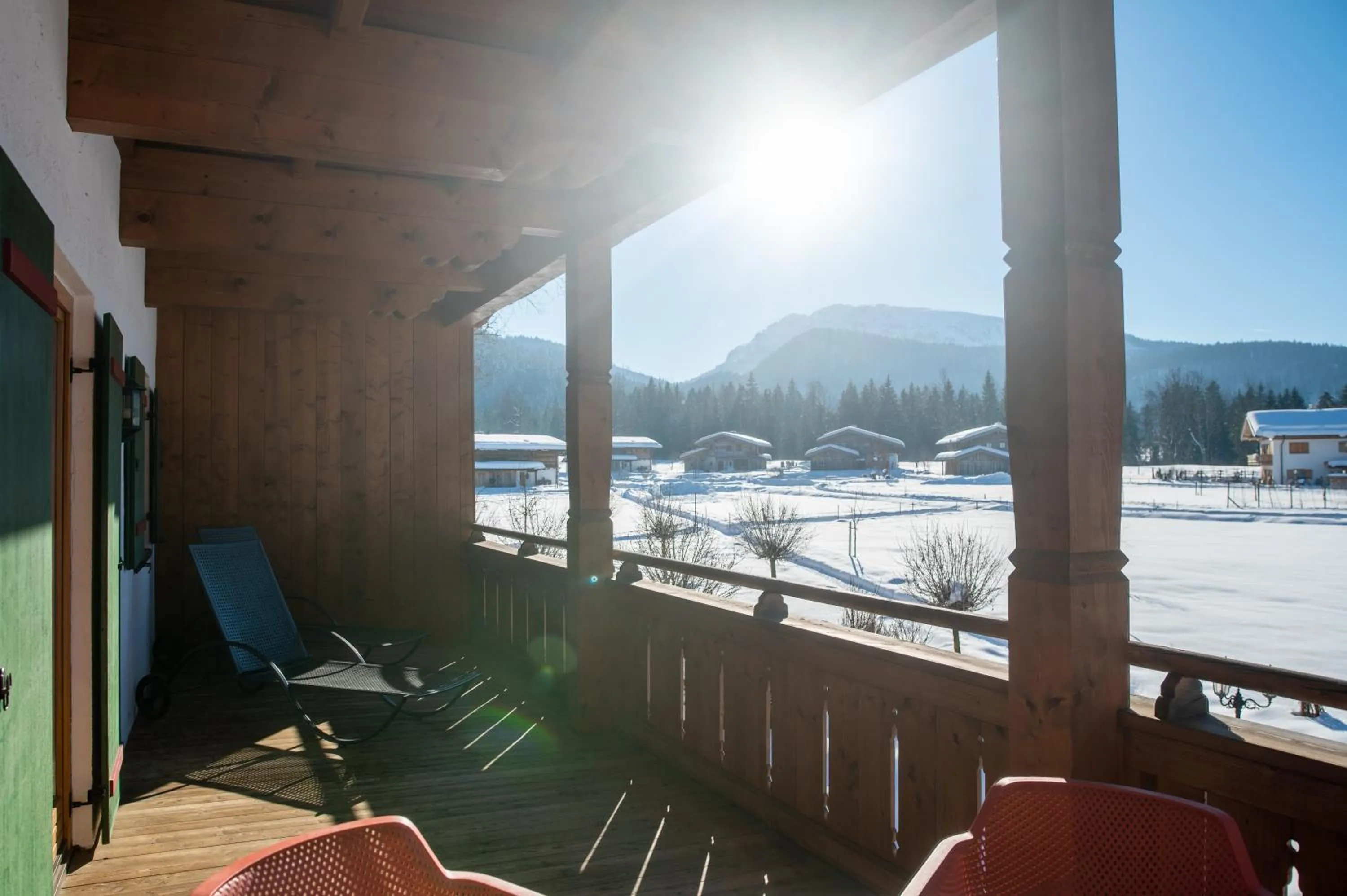 Balcony/Terrace in Relais & Châteaux Gut Steinbach Hotel Chalets SPA