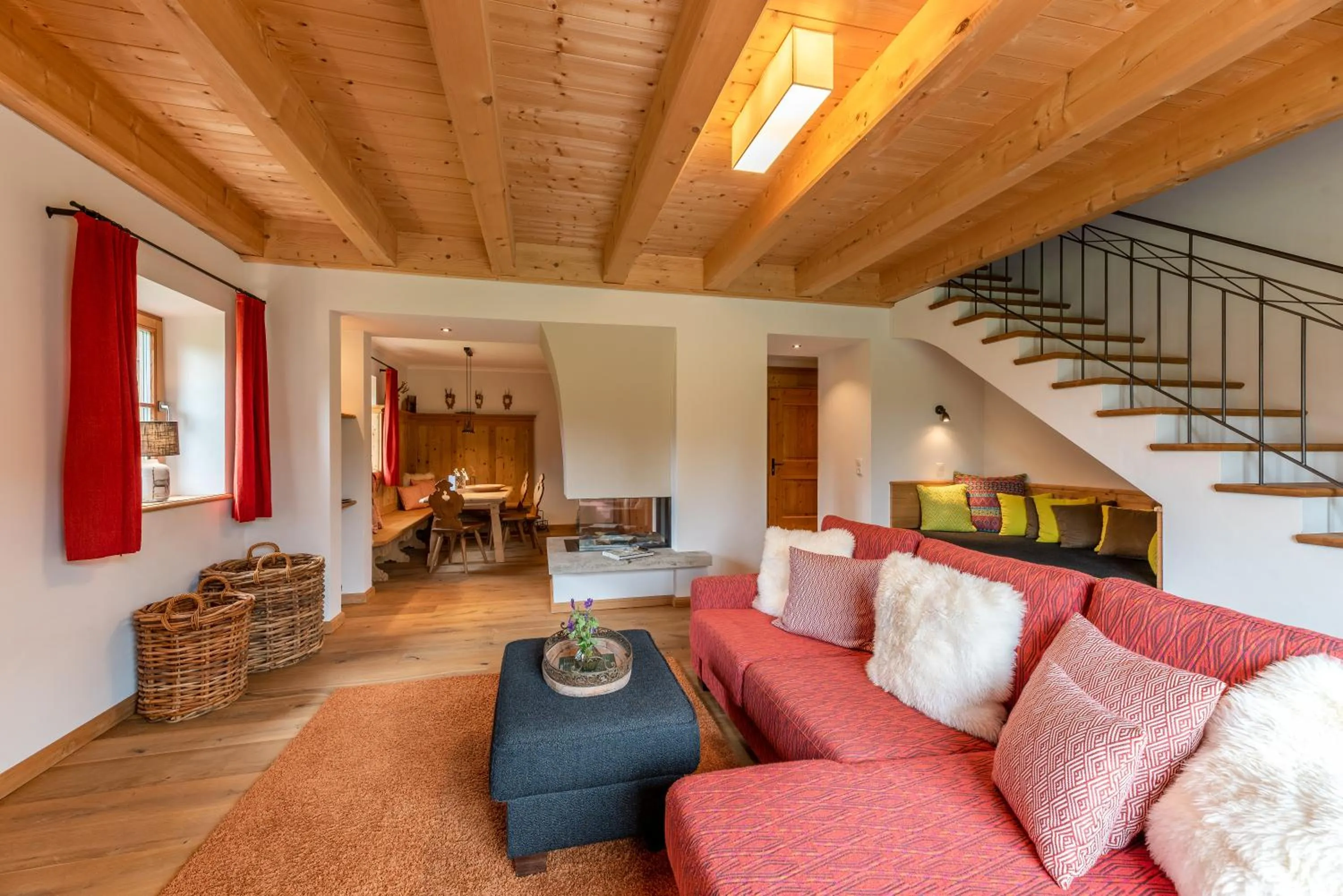 Living room in Relais & Châteaux Gut Steinbach Hotel Chalets SPA