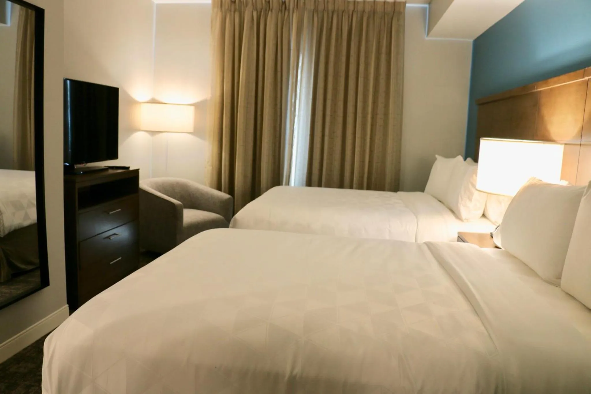 Bedroom, Bed in Staybridge Suites - Long Beach Airport by IHG