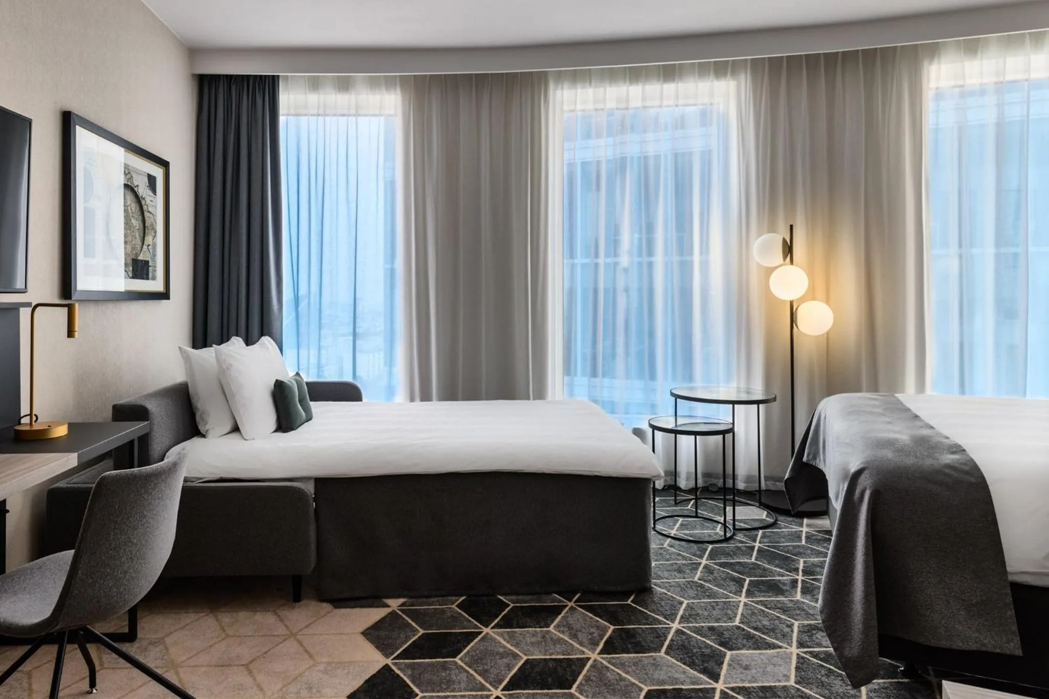 Bedroom, Bed in Crowne Plaza - Warsaw - The HUB by IHG