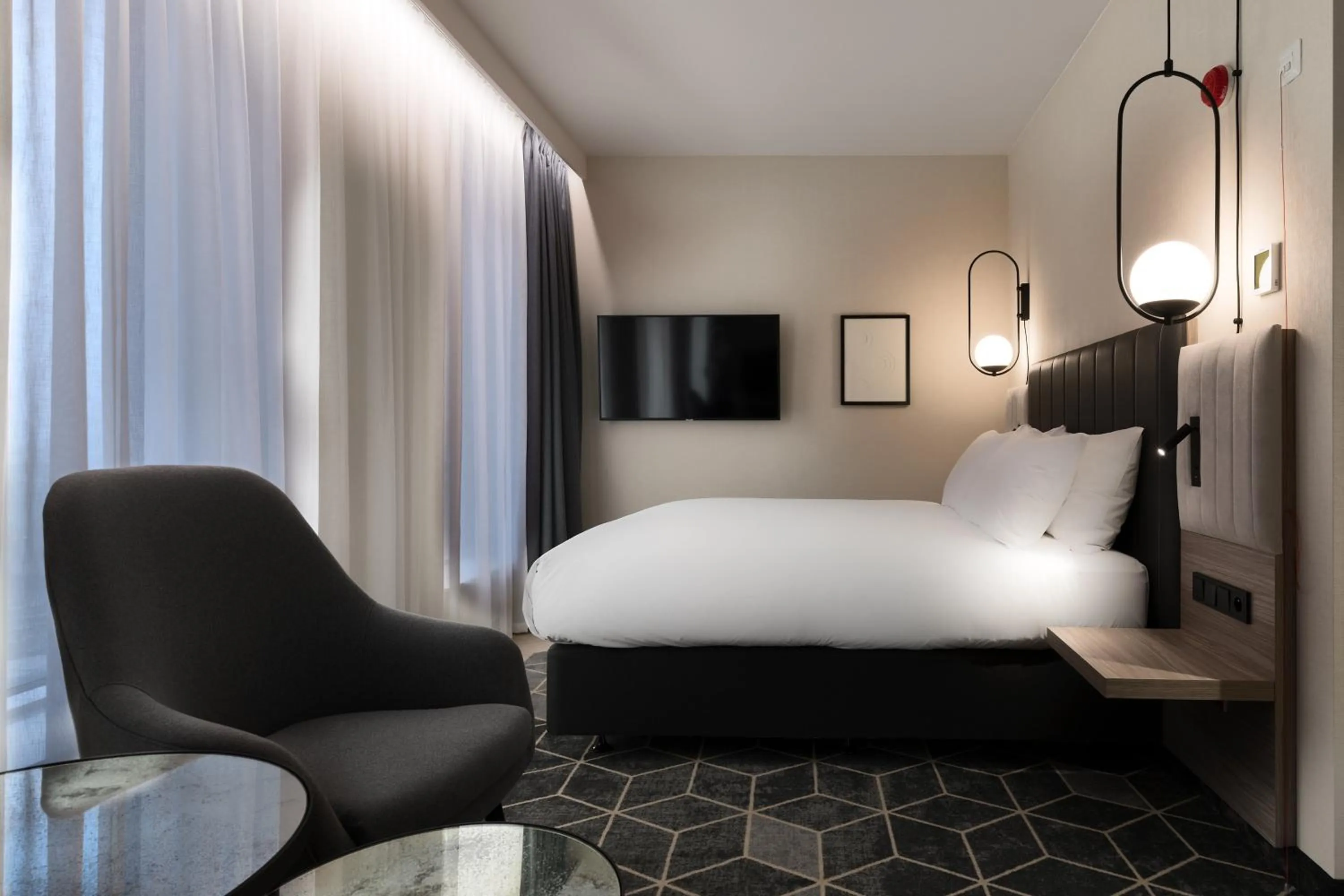 Photo of the whole room, Bed in Crowne Plaza - Warsaw - The HUB by IHG