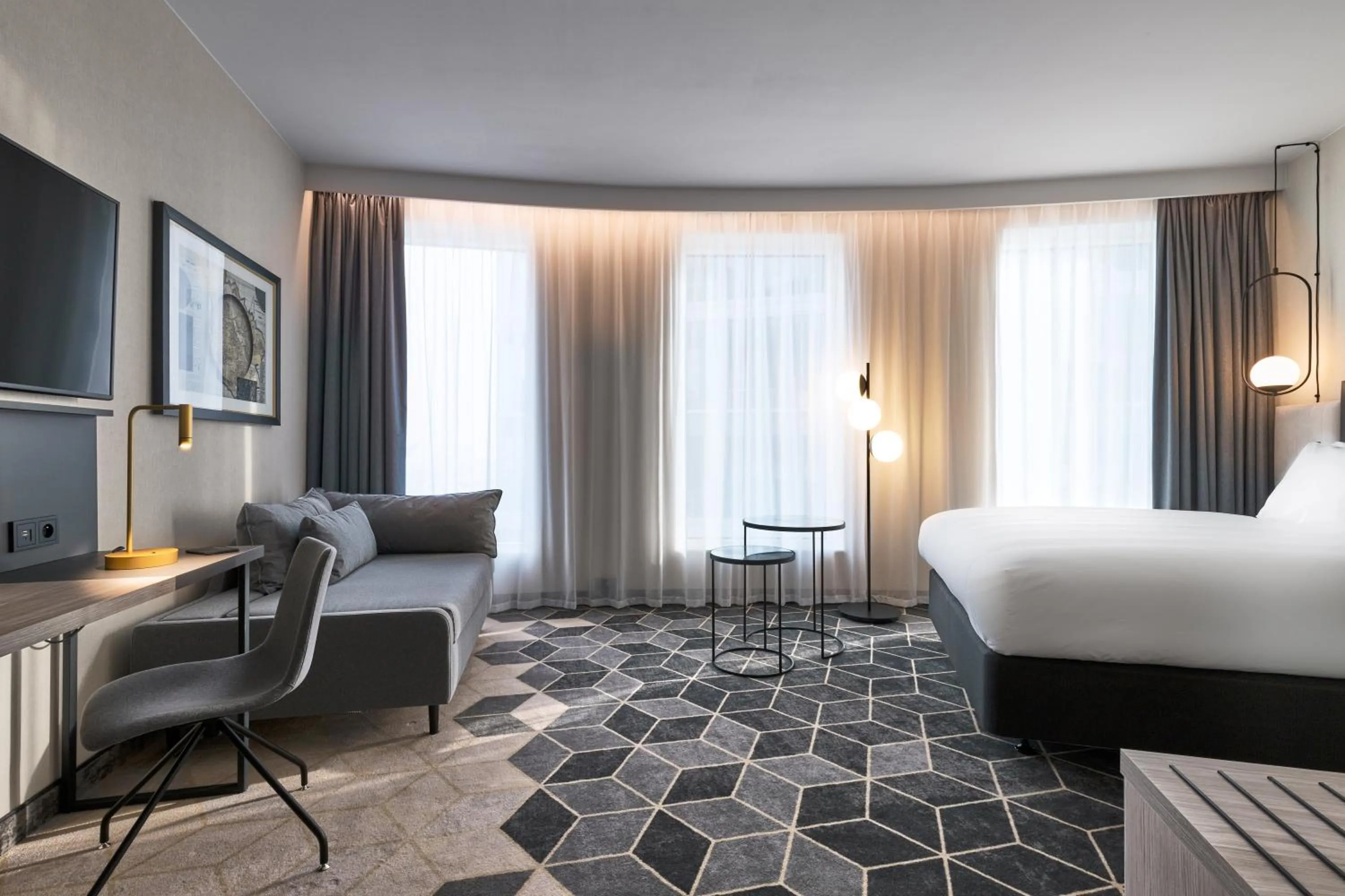 Bedroom, Bed in Crowne Plaza - Warsaw - The HUB by IHG