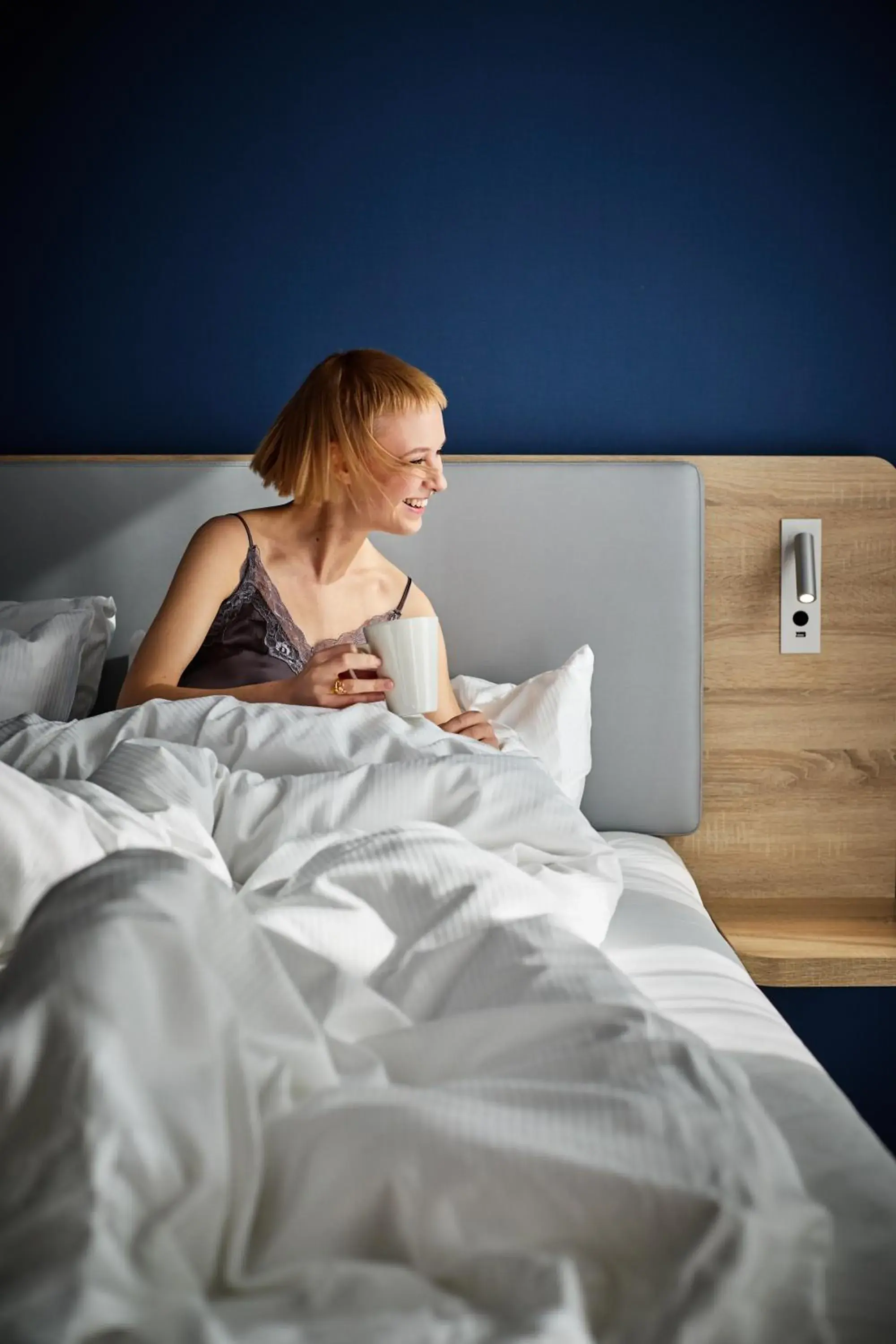 Bed in Holiday Inn Express - Warsaw - The HUB by IHG Bed in Holiday Inn Express - Warsaw - The HUB by IHG