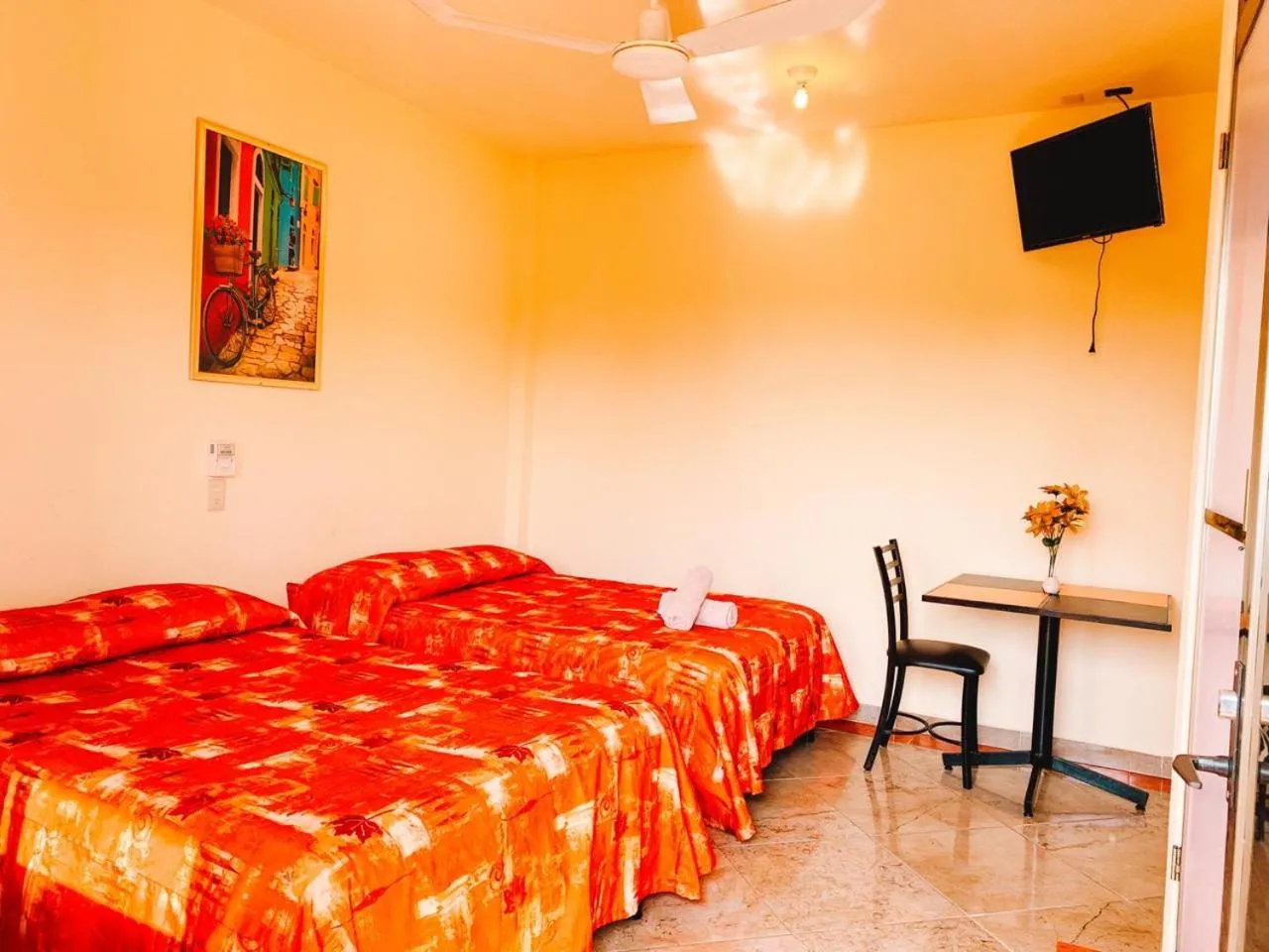 Bed in Hotel Sociedad y Maristas