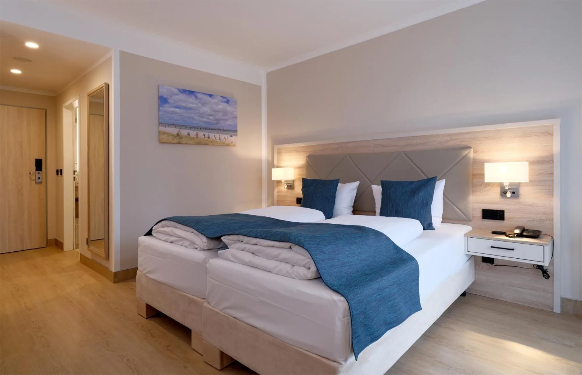 Bed in Seehotel Grossherzog von Mecklenburg