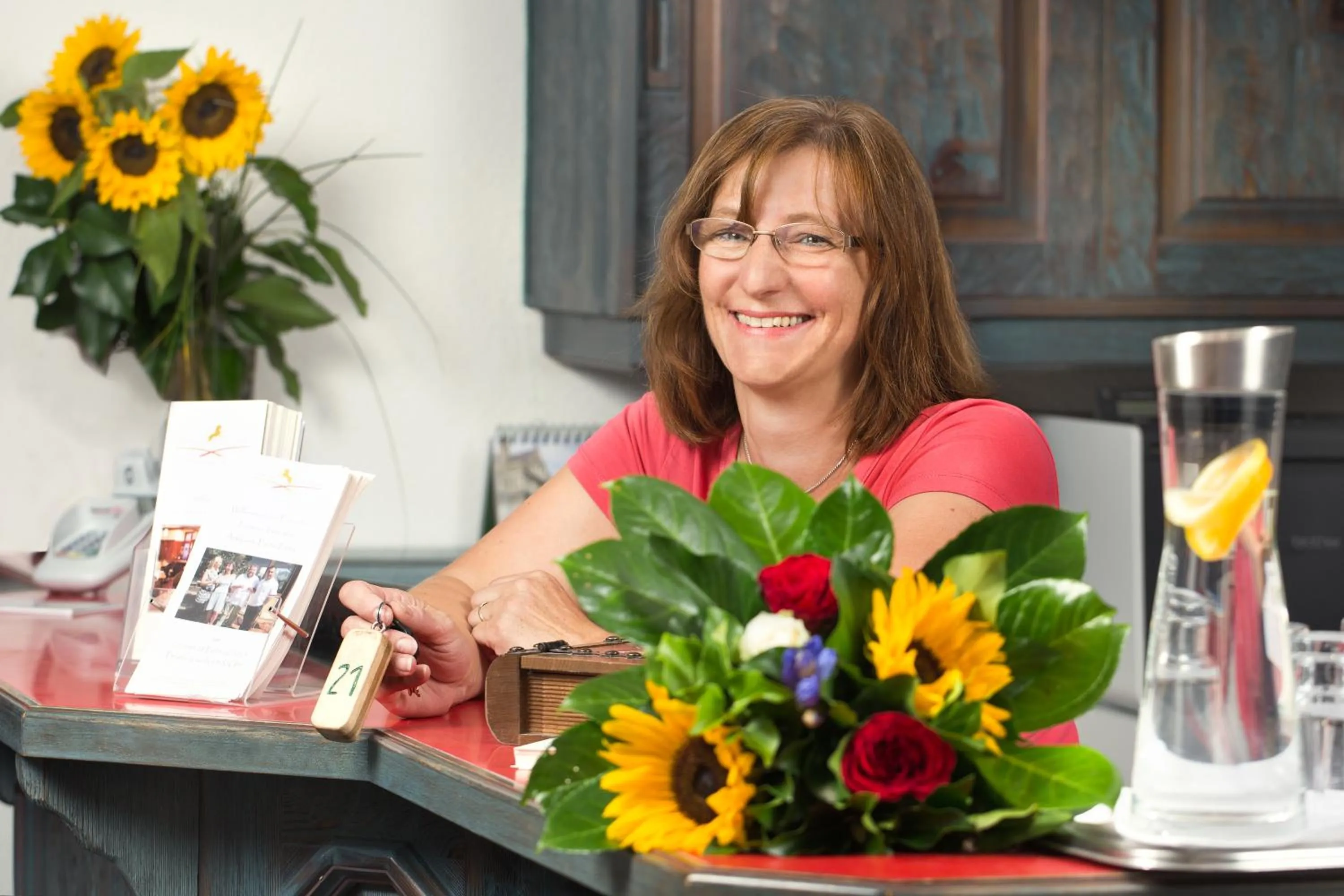 Lobby or reception in Hotel der Löwen in Staufen