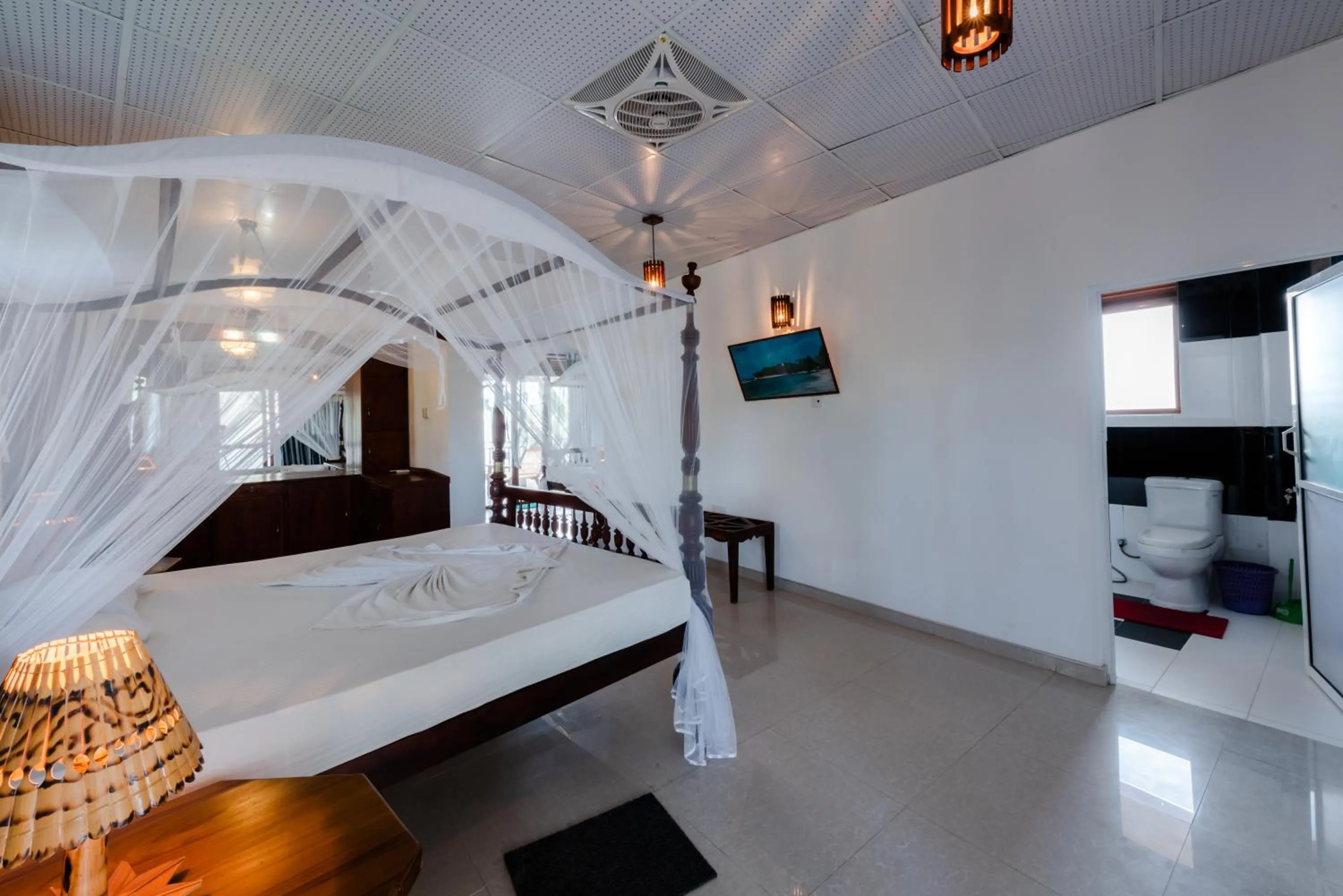 Bed in Seaview Deepal villa