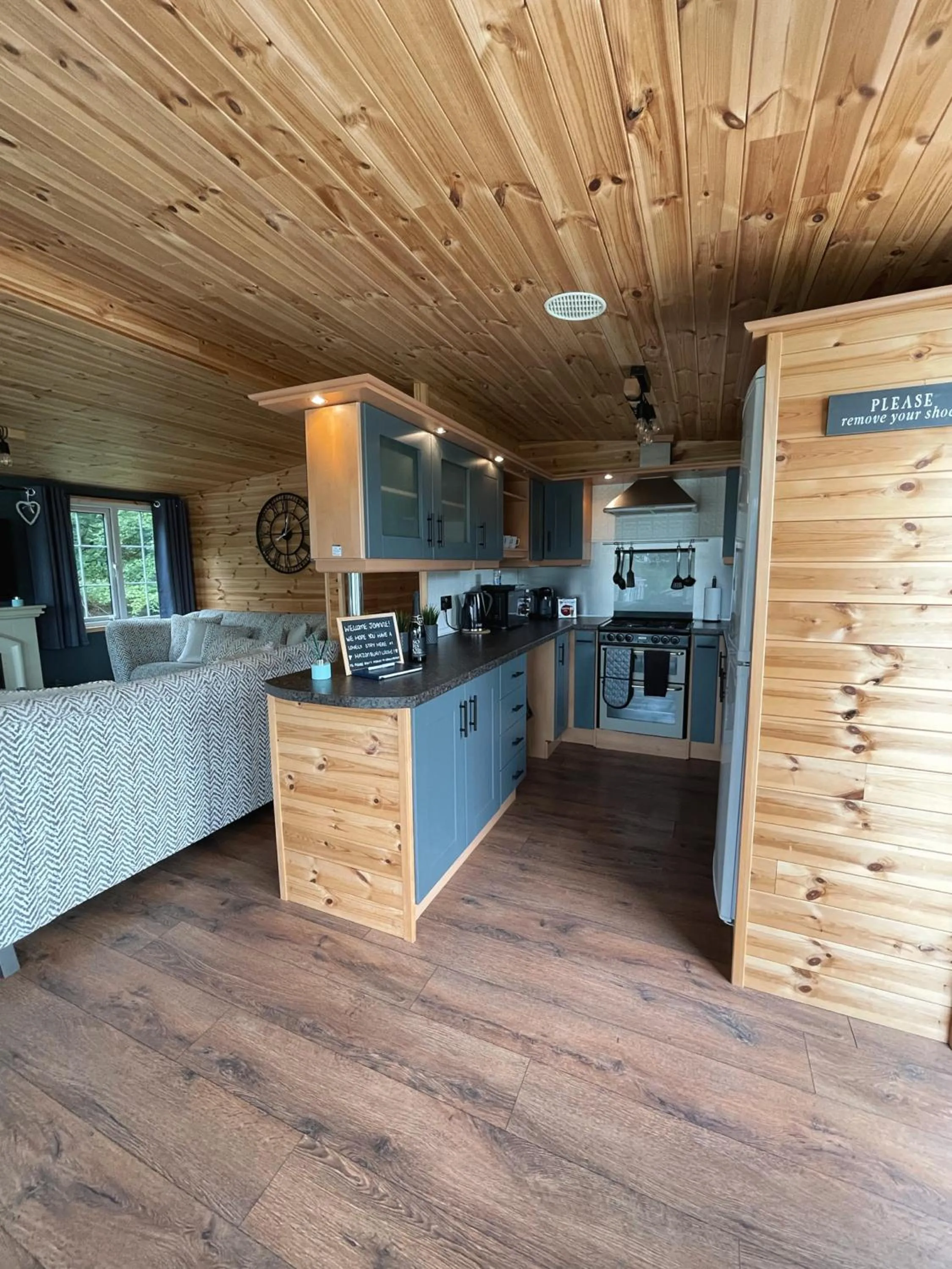 Kitchen or kitchenette in Percy Wood Lodges with Hot Tubs