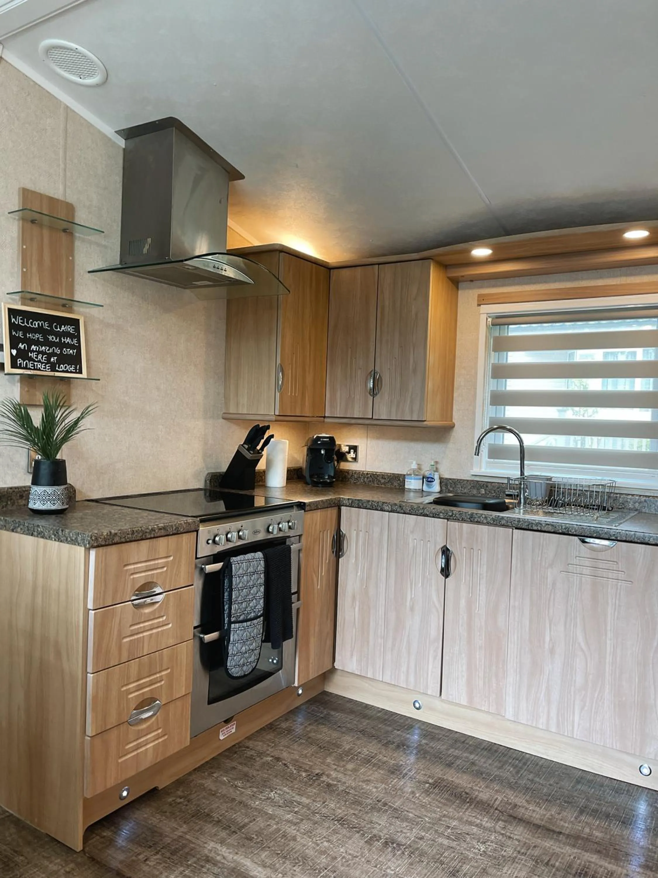 Kitchen or kitchenette in Percy Wood Lodges with Hot Tubs