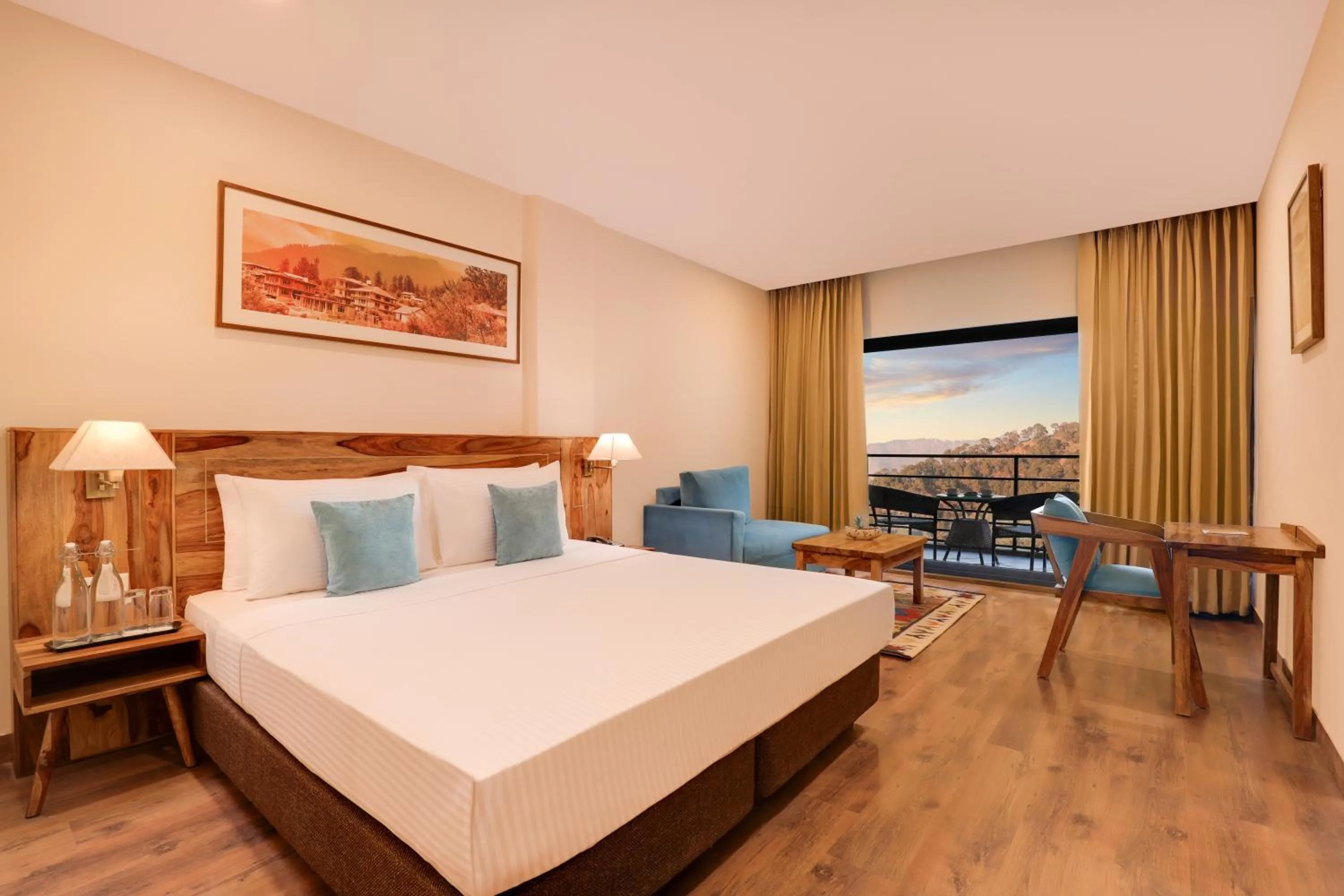 Bedroom, Bed in The Chateau Kasauli