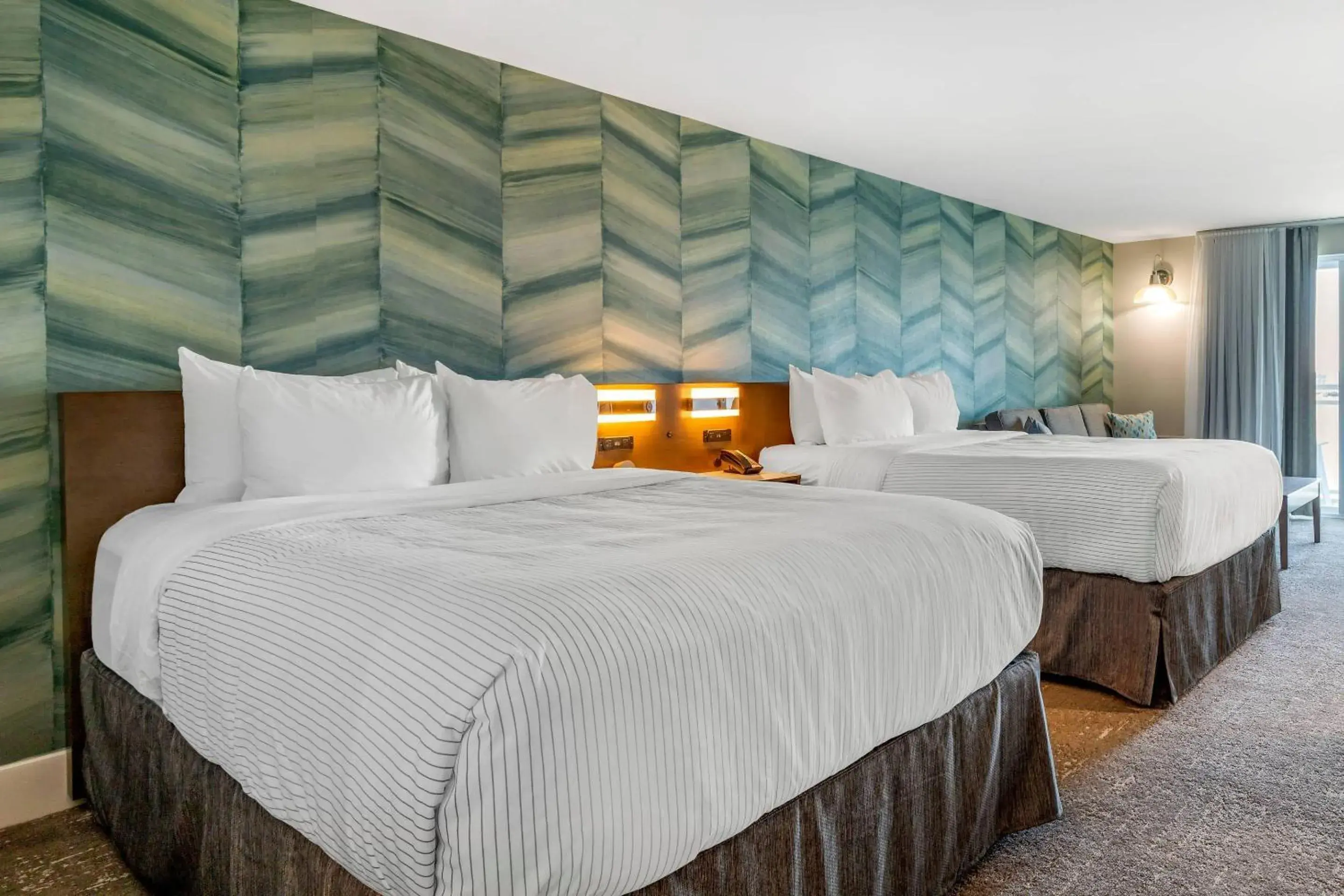 Queen Room with Two Queen Beds and Sofa Bed - Top Floor/Non-Smoking in Cambria Hotel Ocean City - Bayfront Queen Room with Two Queen Beds and Sofa Bed - Top Floor/Non-Smoking in Cambria Hotel Ocean City - Bayfront