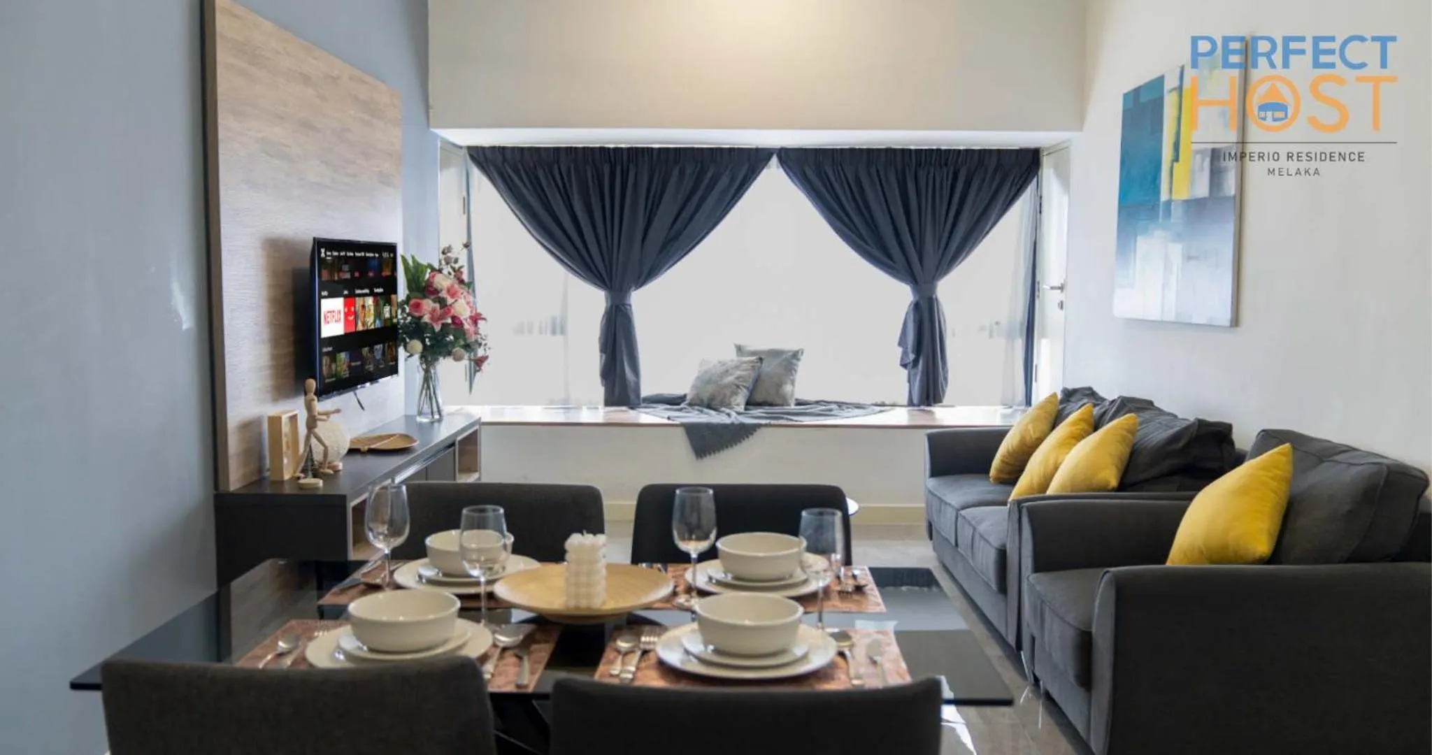 TV and multimedia in Imperio Residence Seafront by Perfect Host