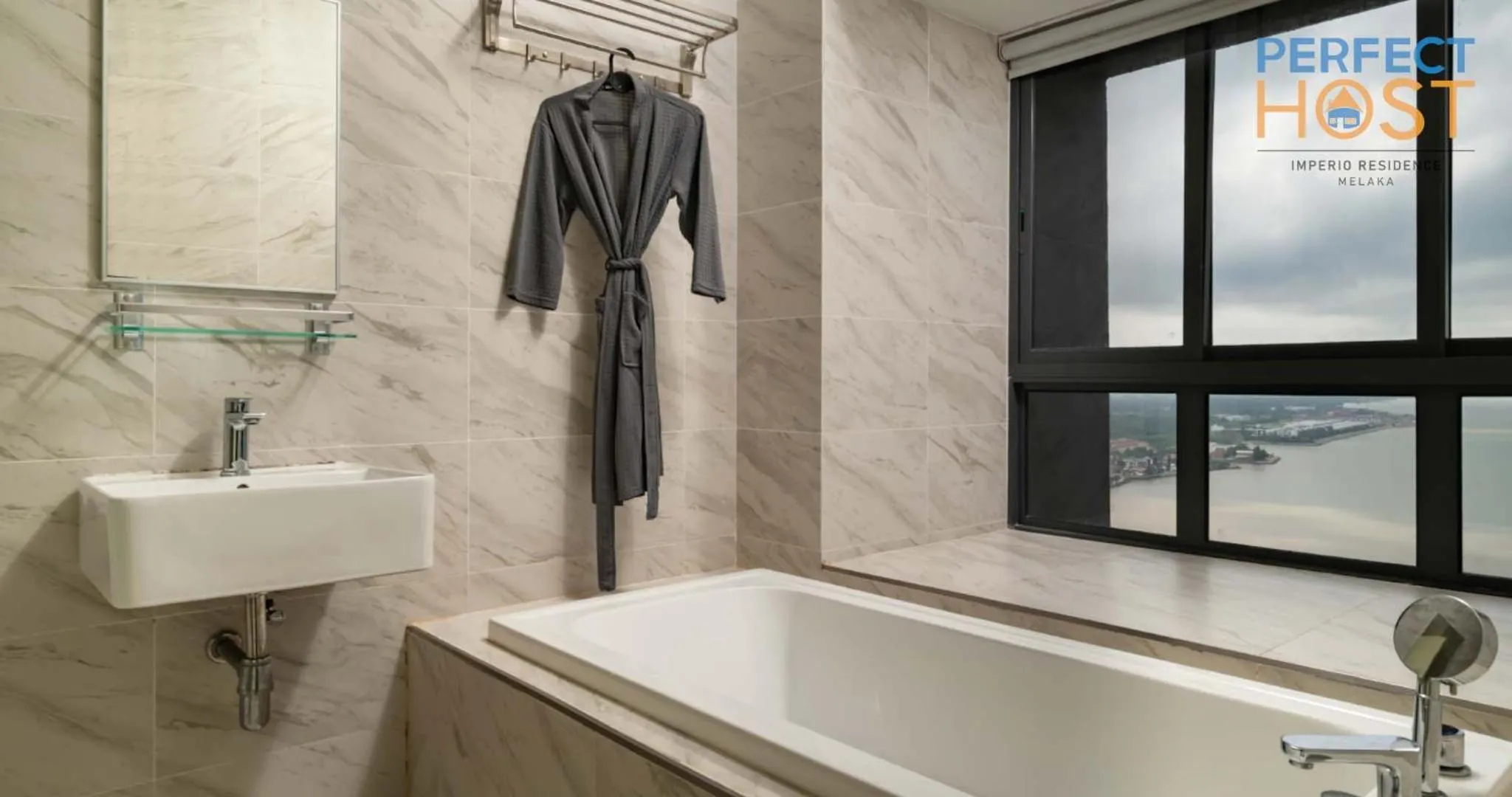 Shower in Imperio Residence Seafront by Perfect Host