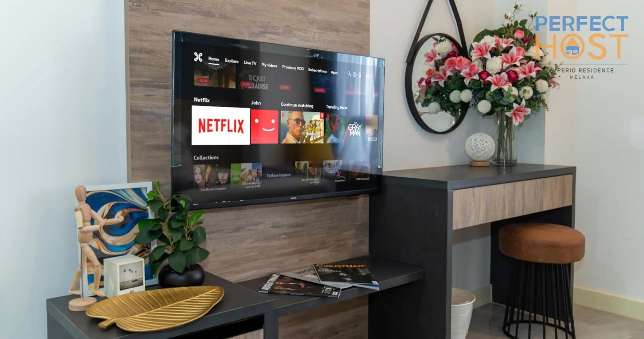 TV and multimedia in Imperio Residence Seafront by Perfect Host