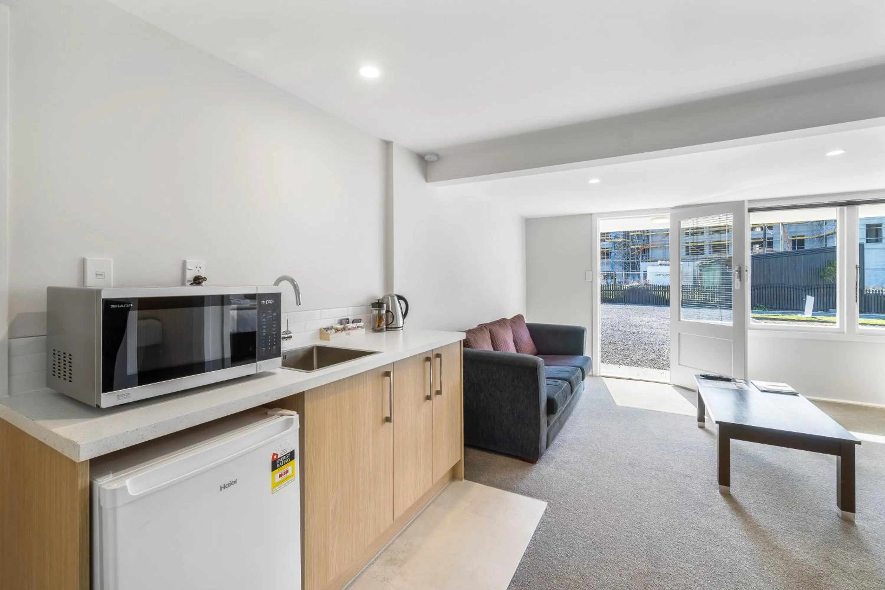 Kitchen or kitchenette in Kaikoura Beach Motel