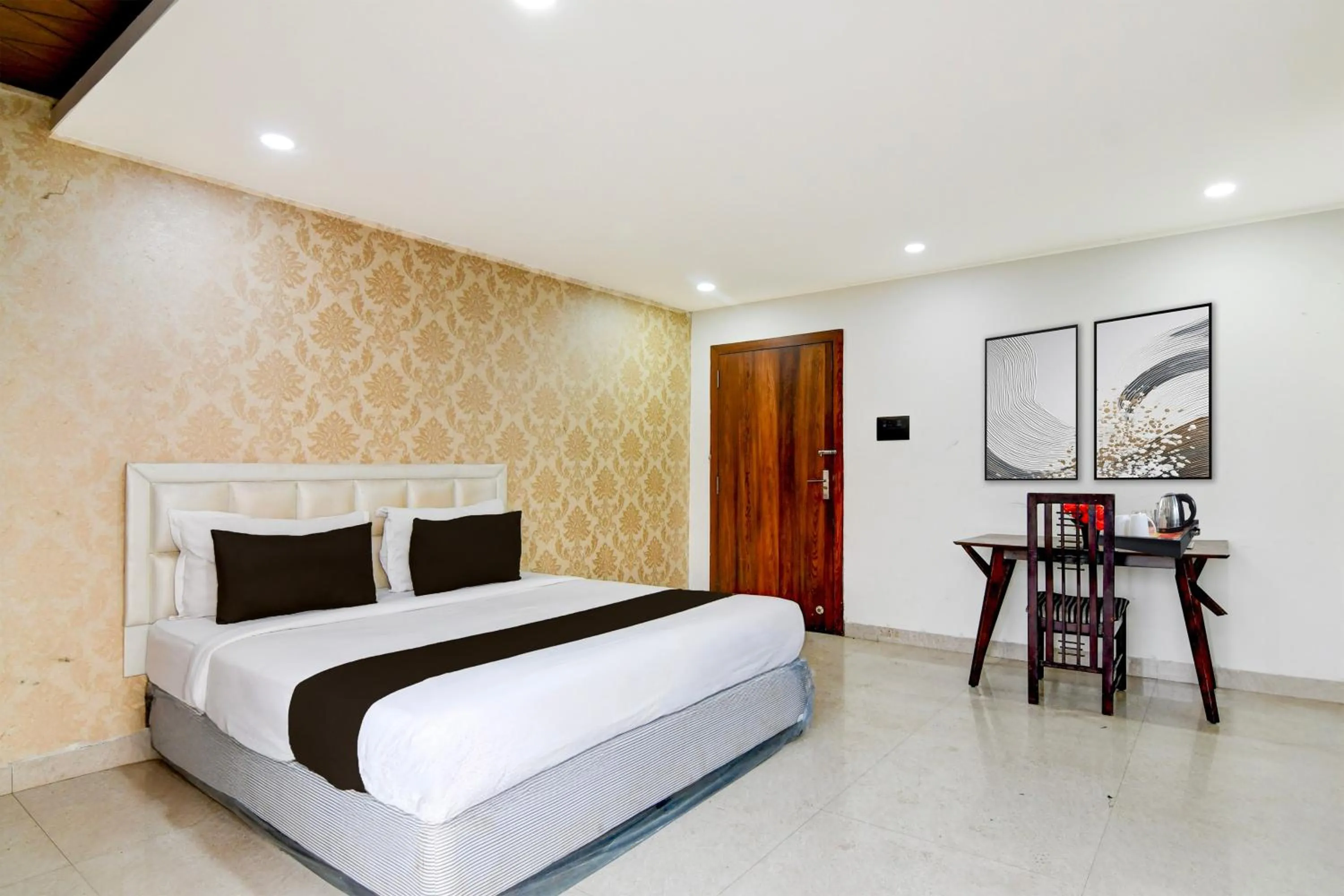 Bedroom, Bed in Super Collection O Infocity Square Bhubaneswar Formerly Prime Residency