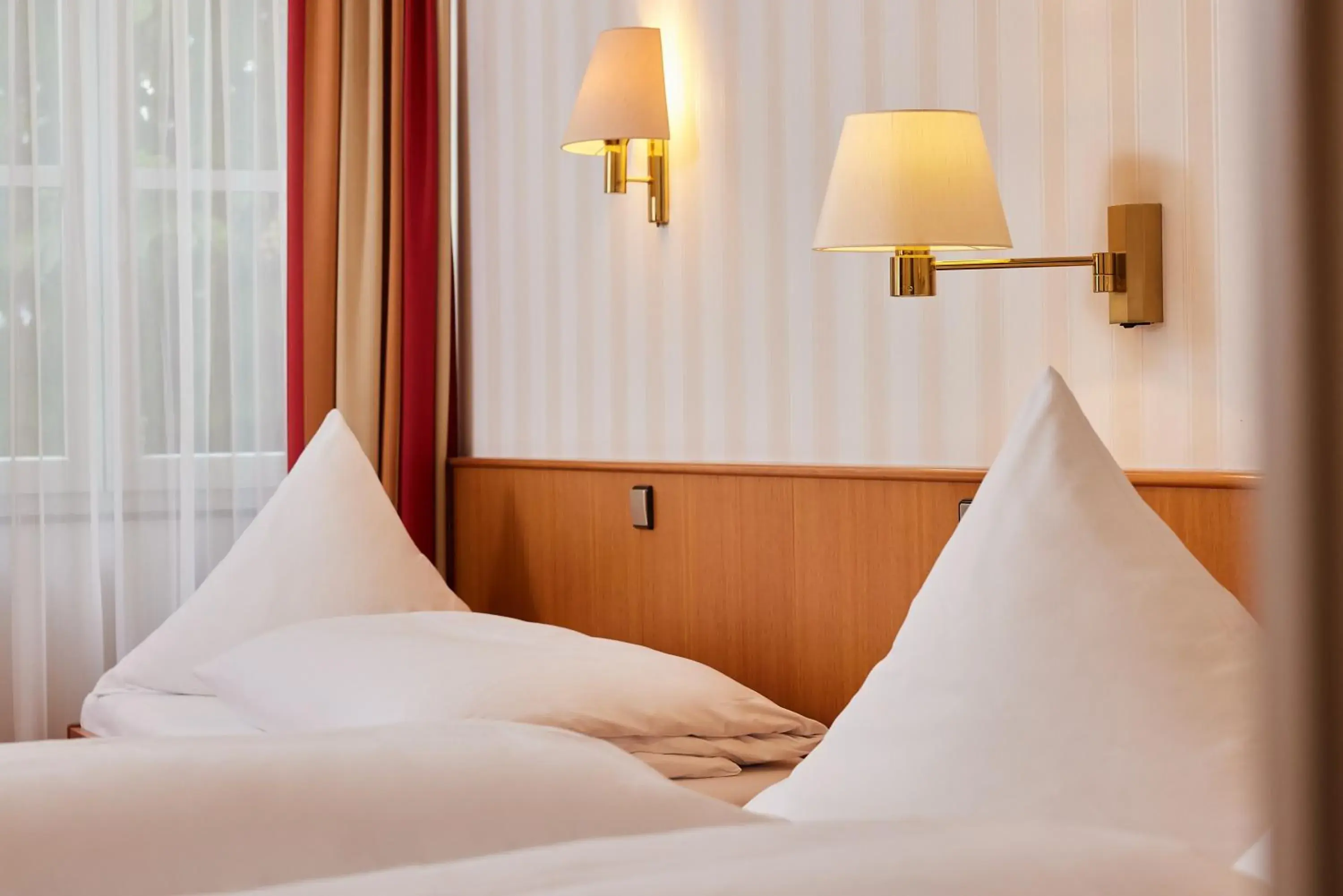 Bed in Hotel Zum Schiff Bed in Hotel Zum Schiff