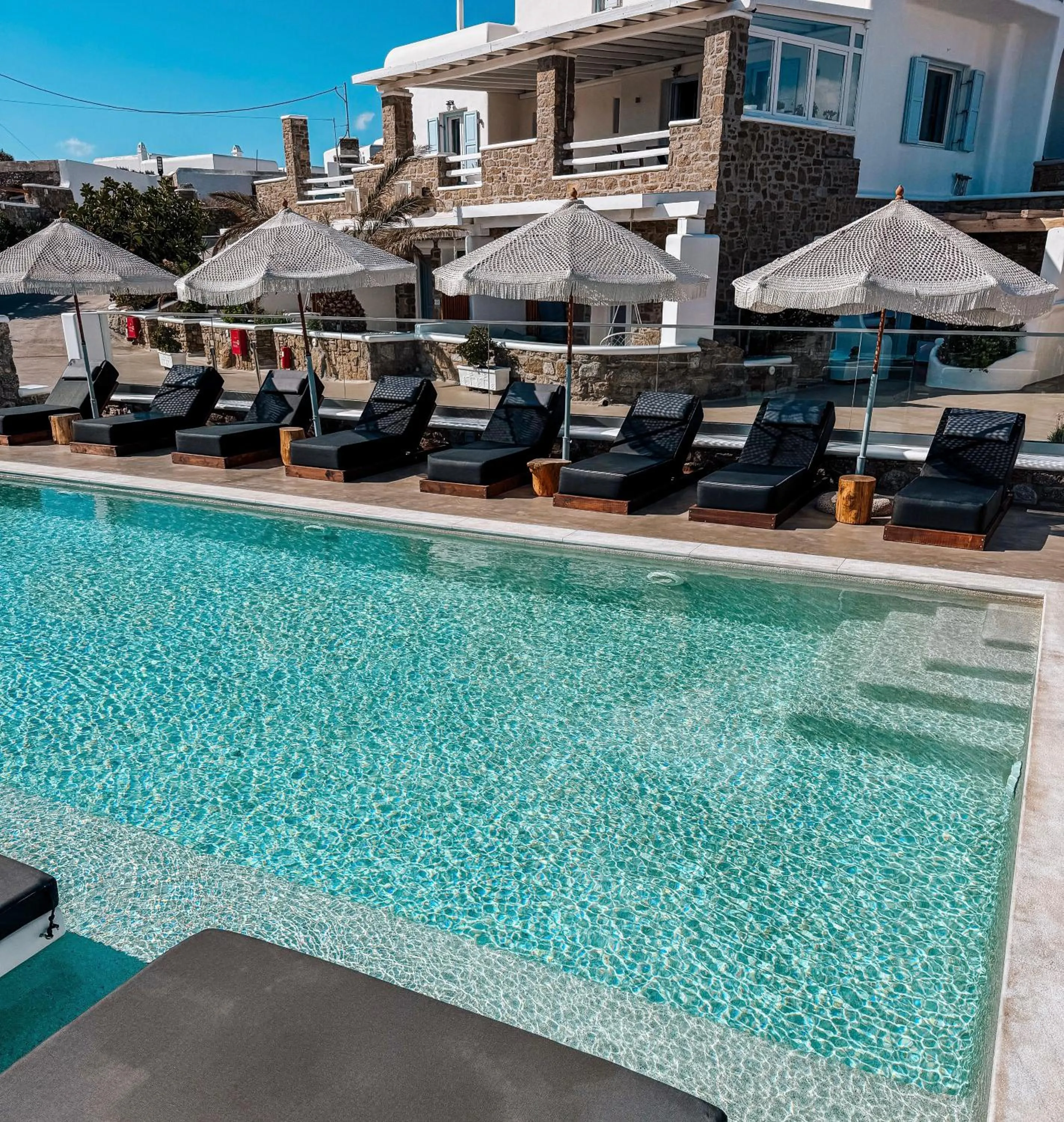Swimming pool in Crystal Suites