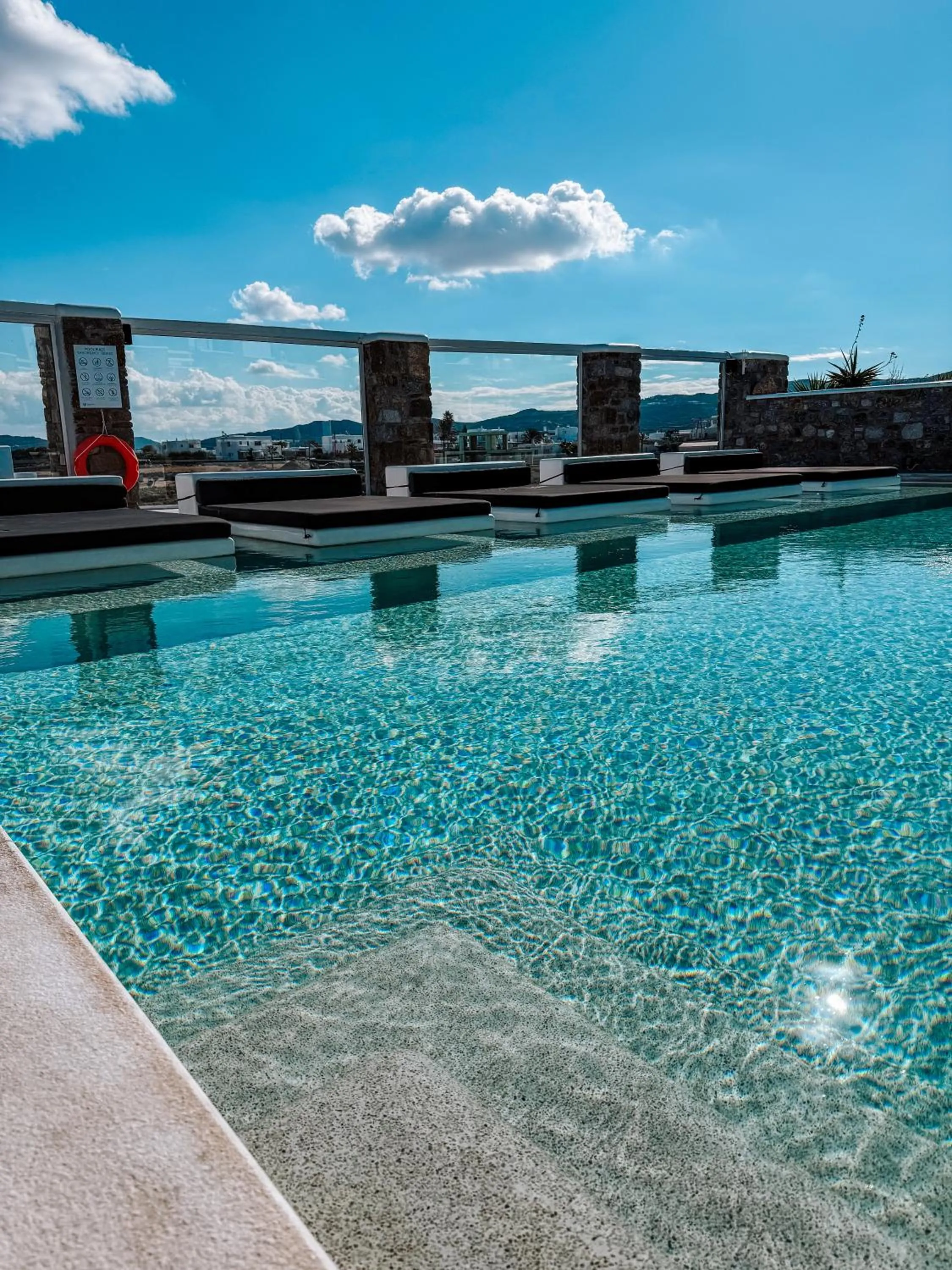 Swimming pool in Crystal Suites